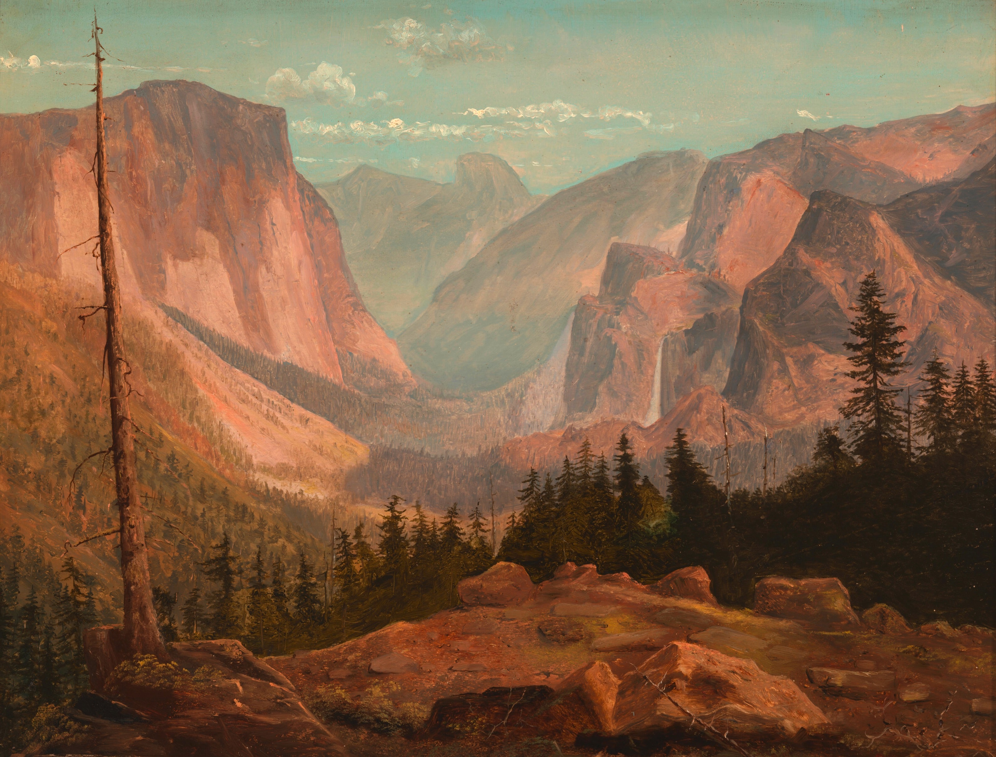 In the Sierra Nevada Mountains by Albert Bierstadt