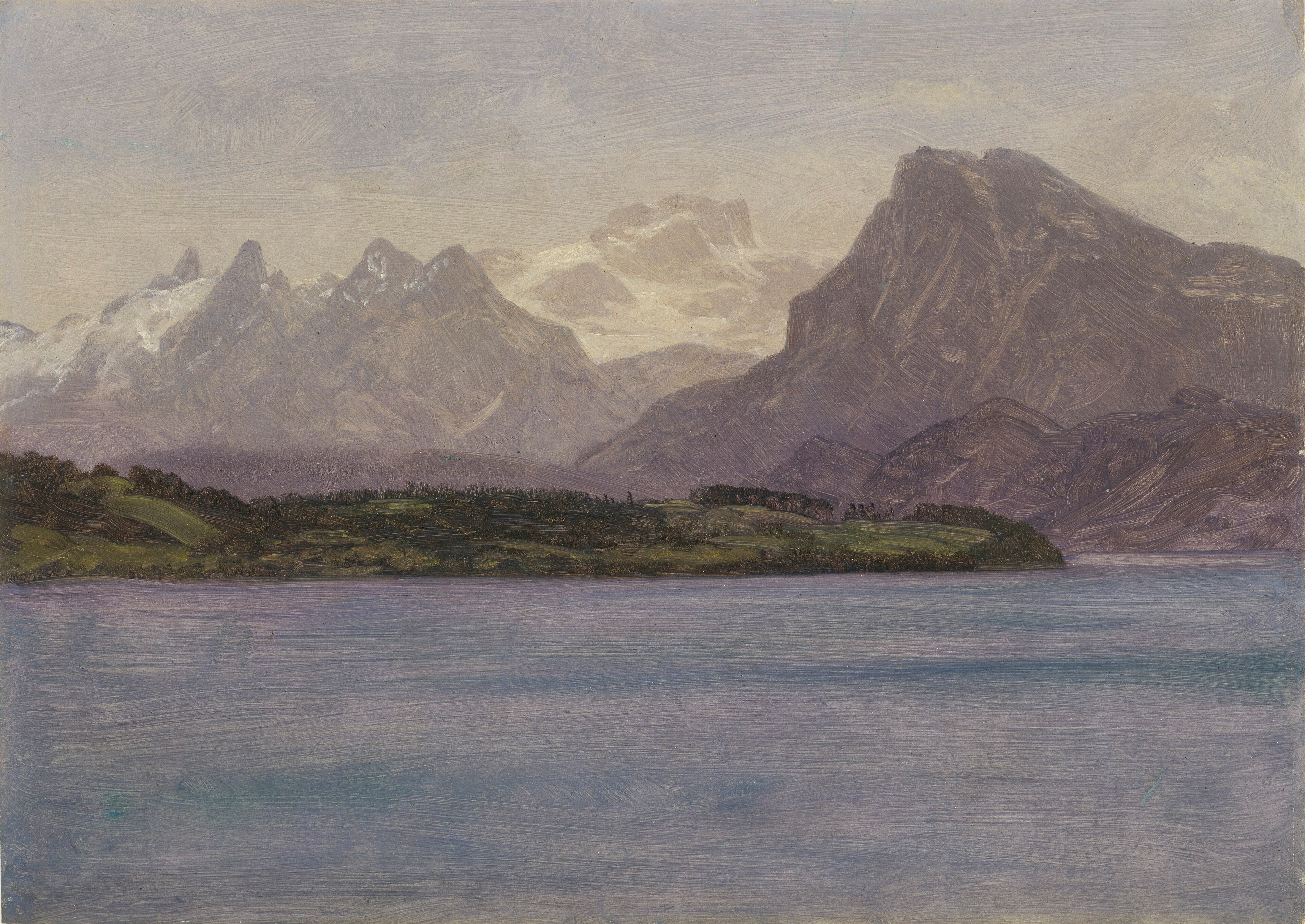 Alaskan Coastal Range by Albert Bierstadt
