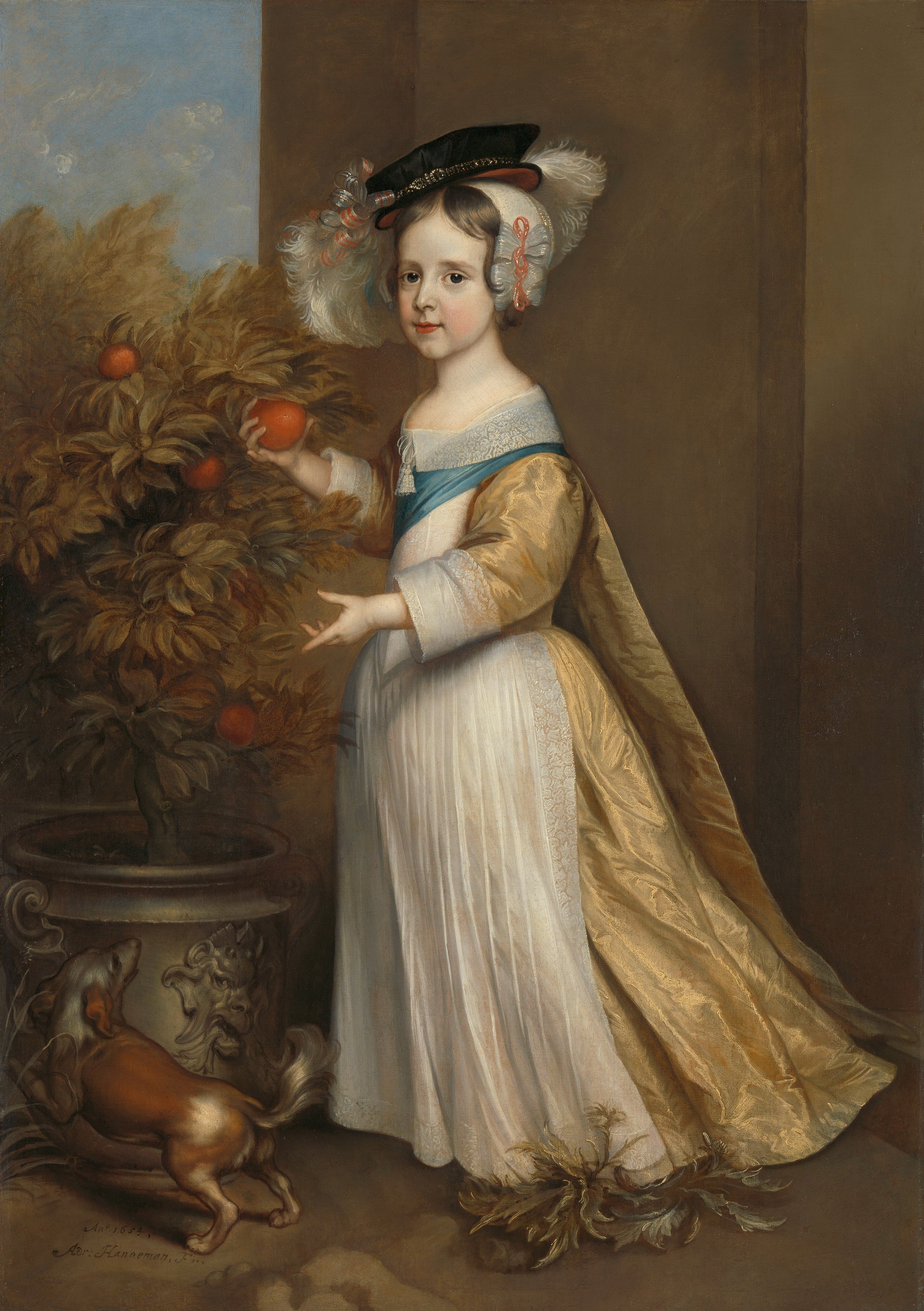 William III (1650-1702), Prince of Orange, as a Child by Adriaen Hanneman