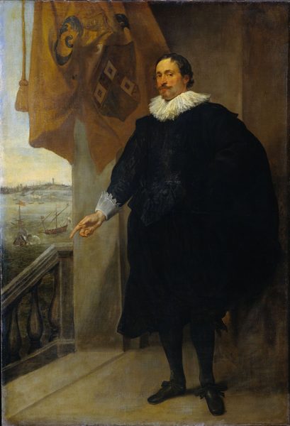Portrait of Nicolaes van der Borght. Merchant of Antwerp . by Andries van Eertvelt