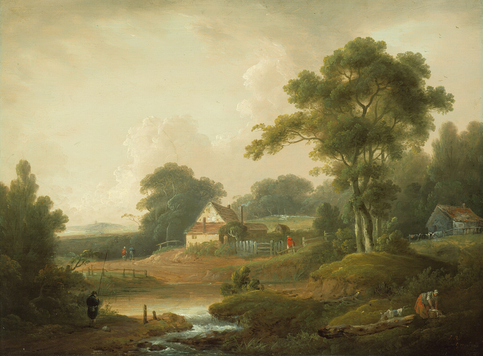 A work made of oil on panel.