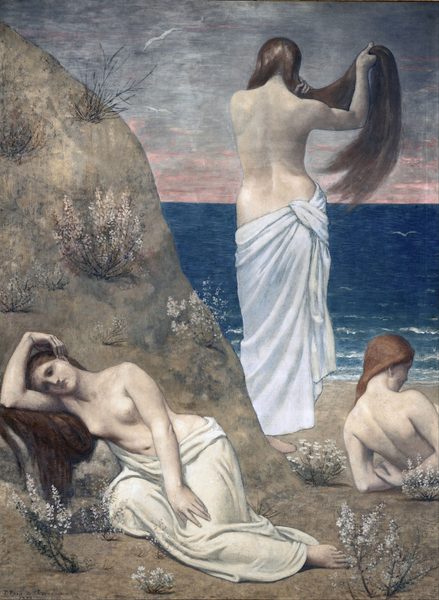Jeunes filles au bord de la mer by Pierre Puvis de Chavannes