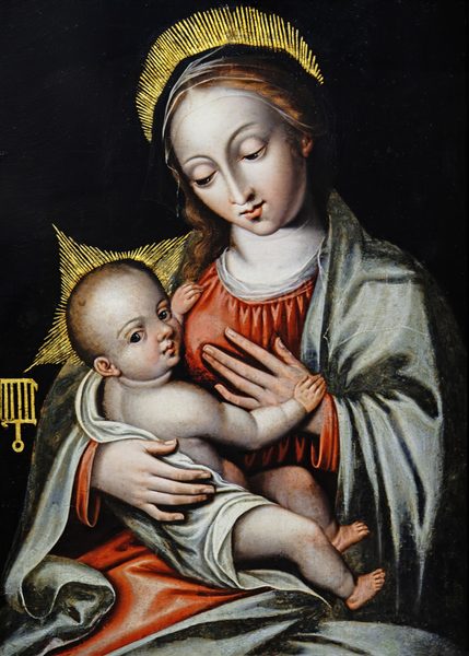 (Castres) Vierge à l'enfant dite Vierge au gril - Rodrigo de Holanda - Musée Goya by Didier Descouens