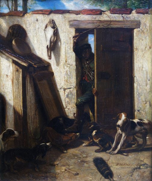 French: Le valet de chiens by Alexandre-Gabriel Decamps