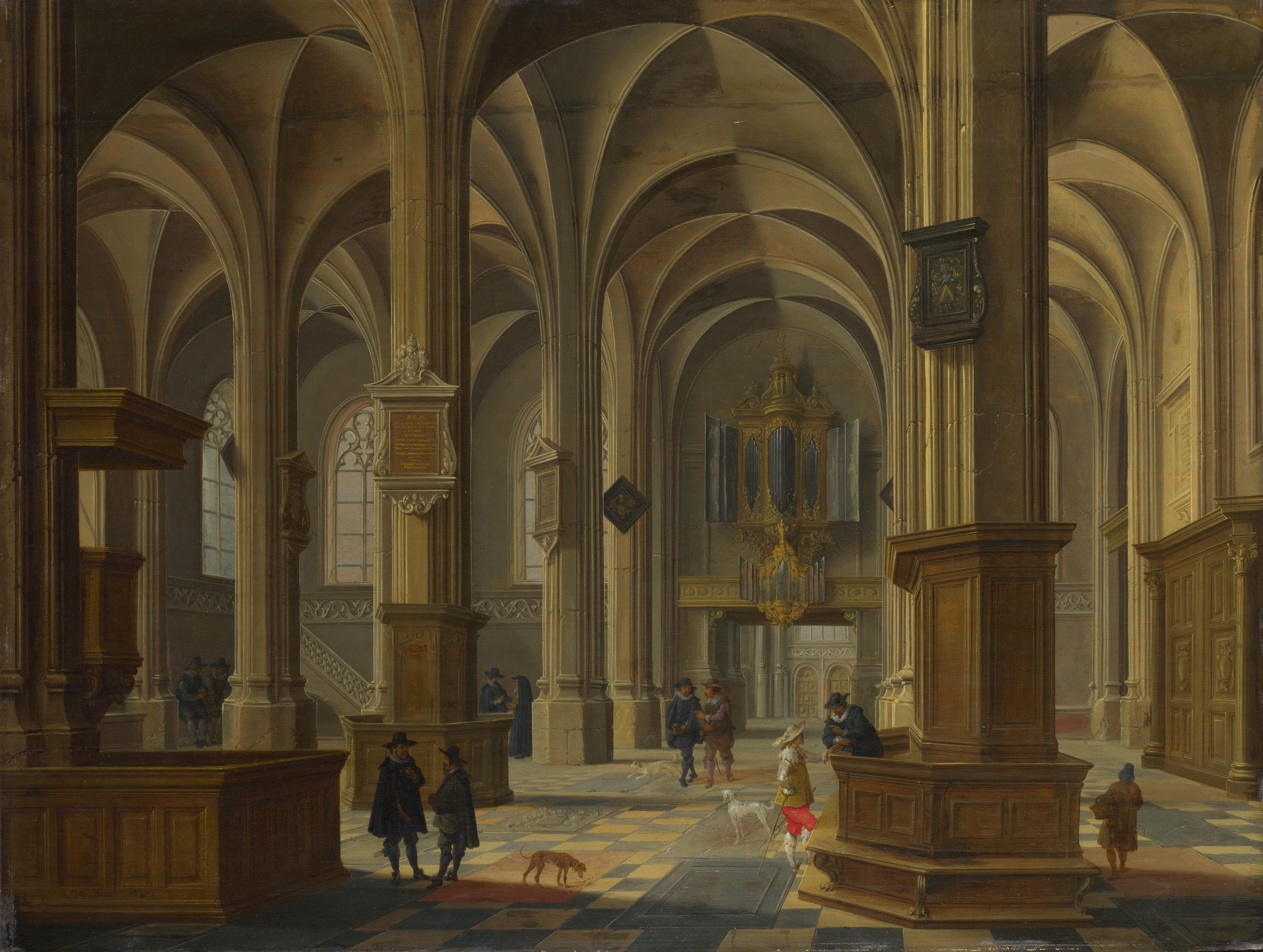 Interior of the Cunerakerk, Rhenen by Bartholomeus van Bassen