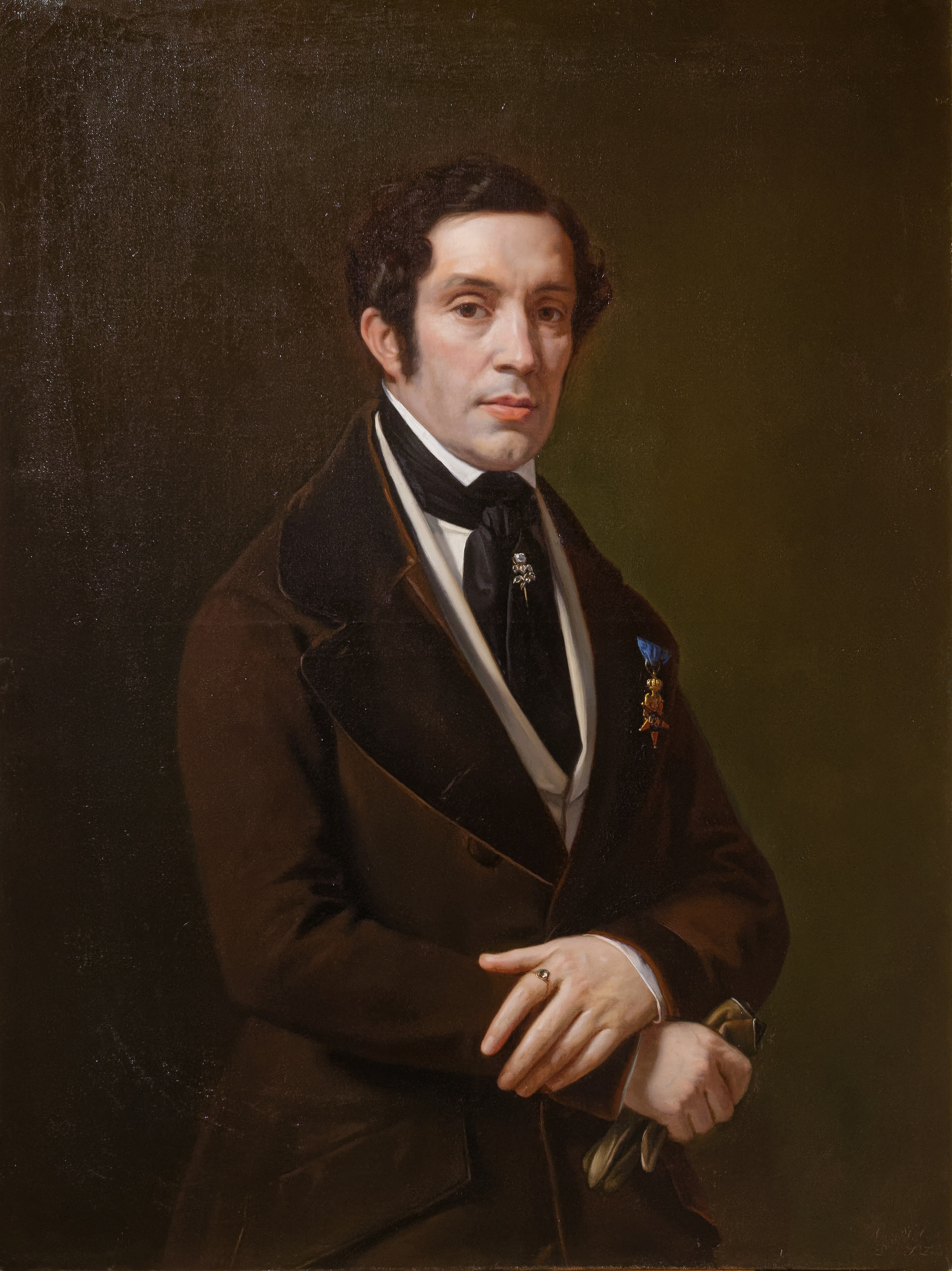 Alessandro Torlonia by Natale Carta private collection by Natale Carta (1790–1888)