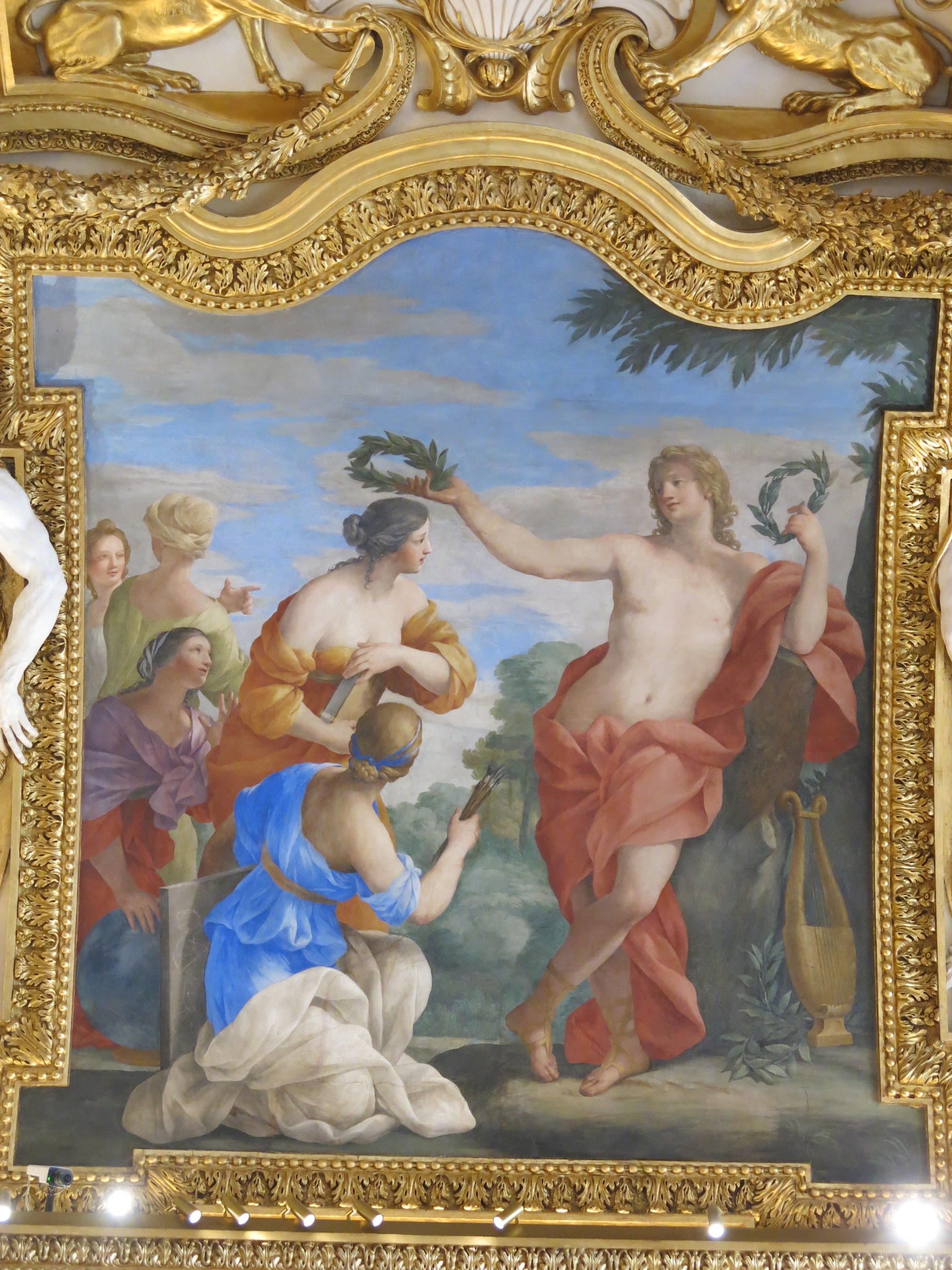 Salle des saisons - Apollon couronne les Muses (Louvre, 20348 D) by Tangopaso