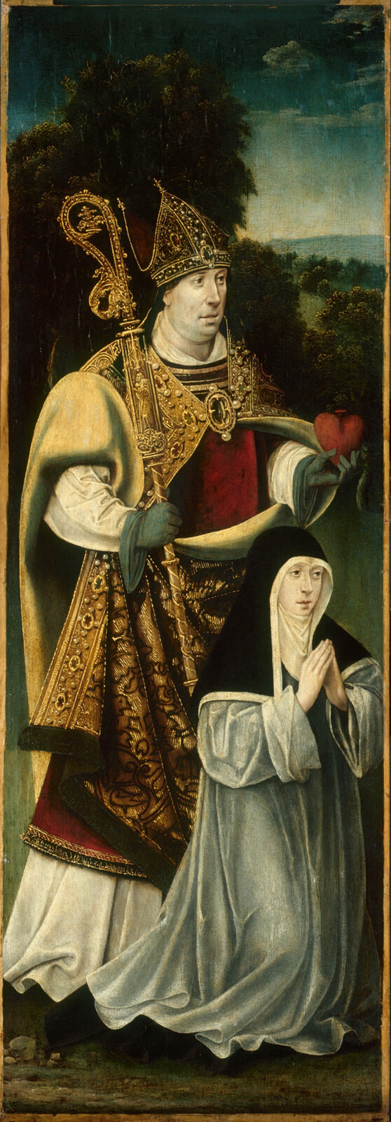 A work made of oil on panel.