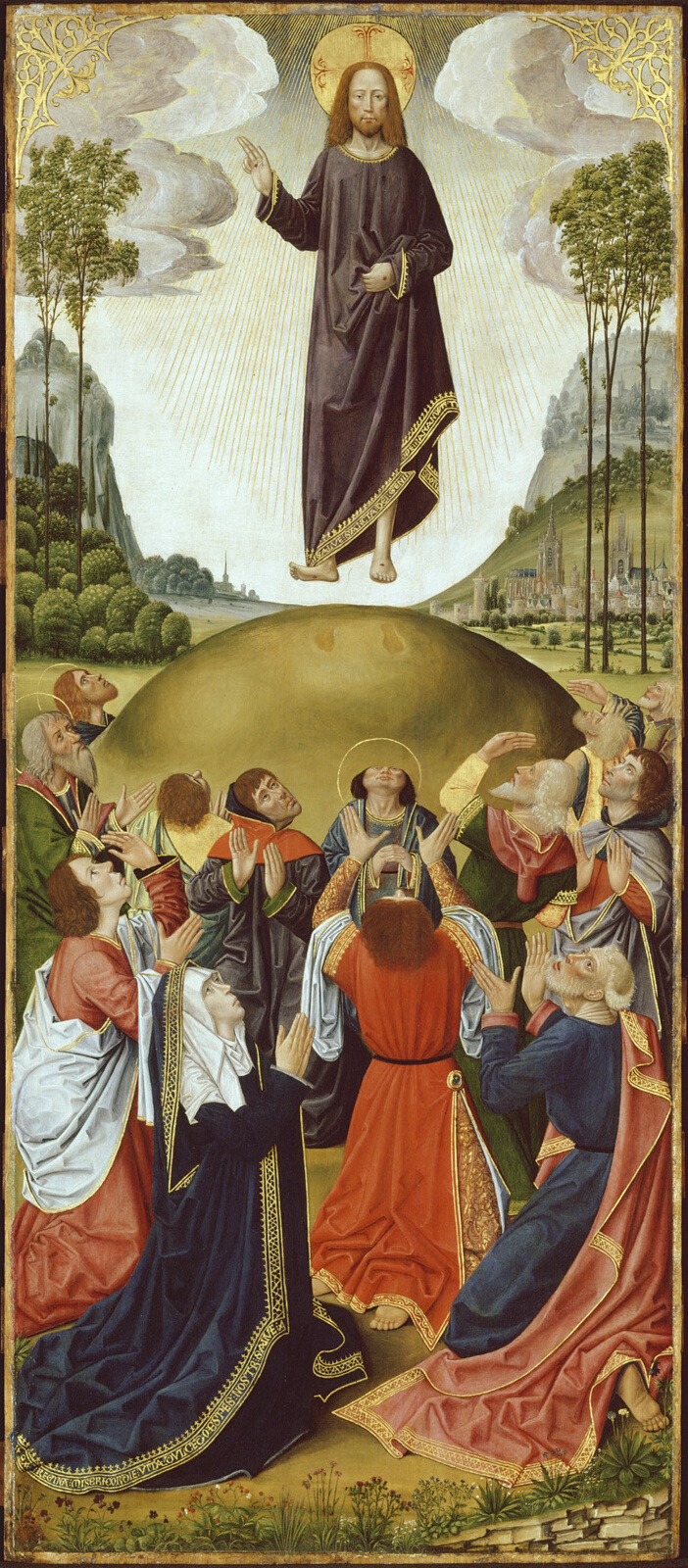 A work made of oil on panel.