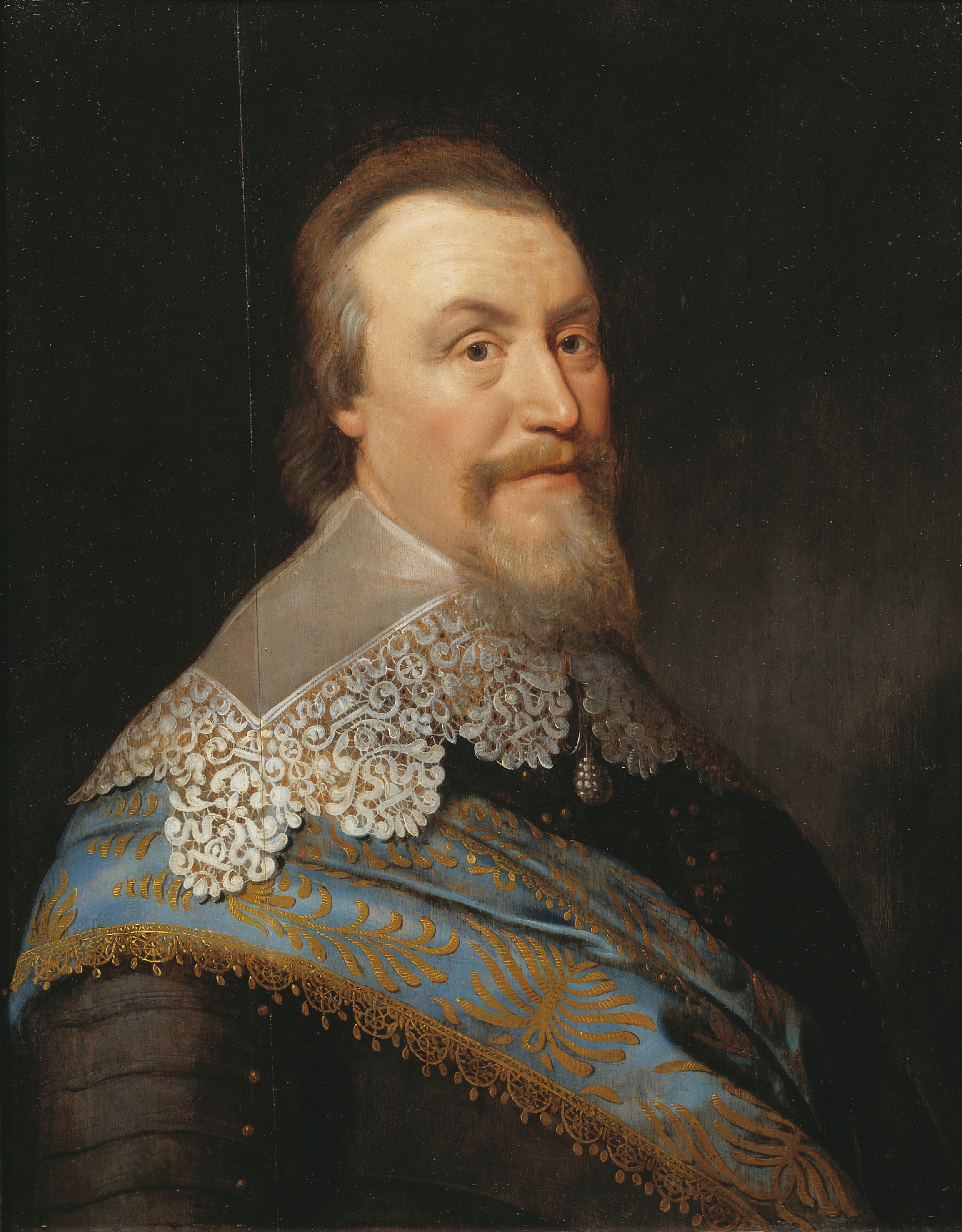 Axel Oxenstierna af Södermöre (1583-1654), greve, rikskansler by Michiel Jansz. van Mierevelt