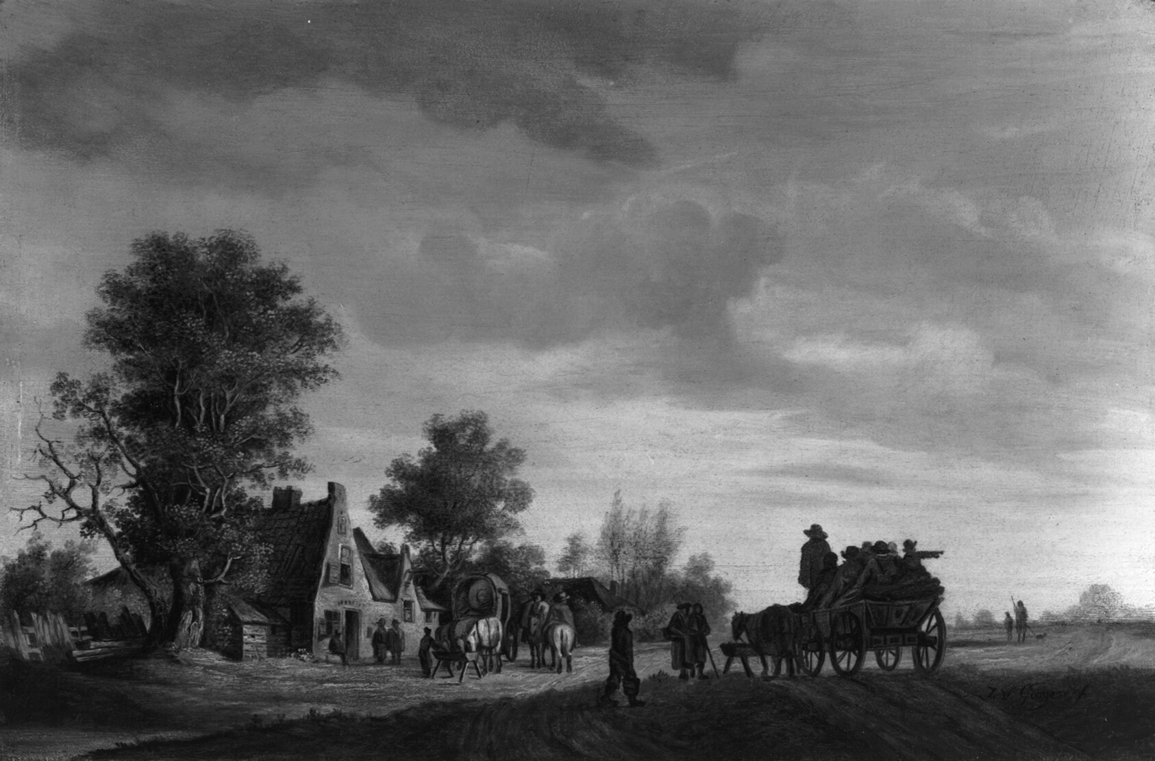 A work made of oil on panel.