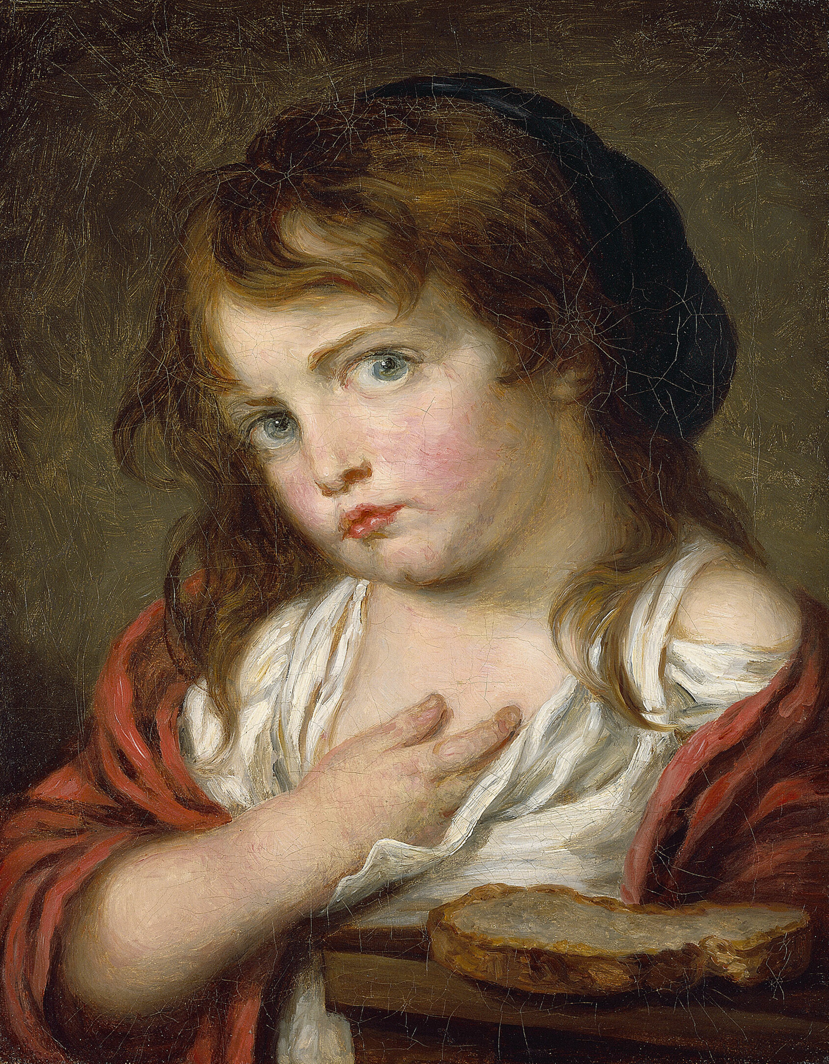 A work made of oil on canvas.