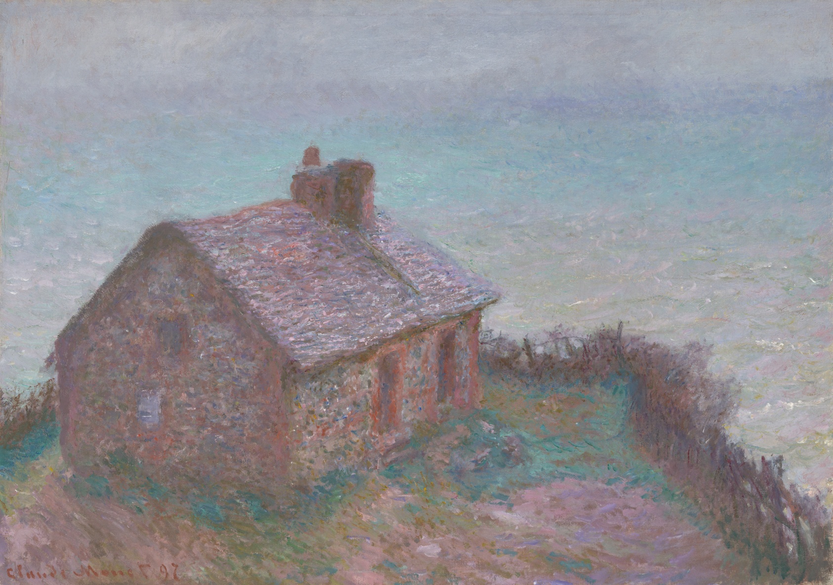 A work made of oil on canvas.