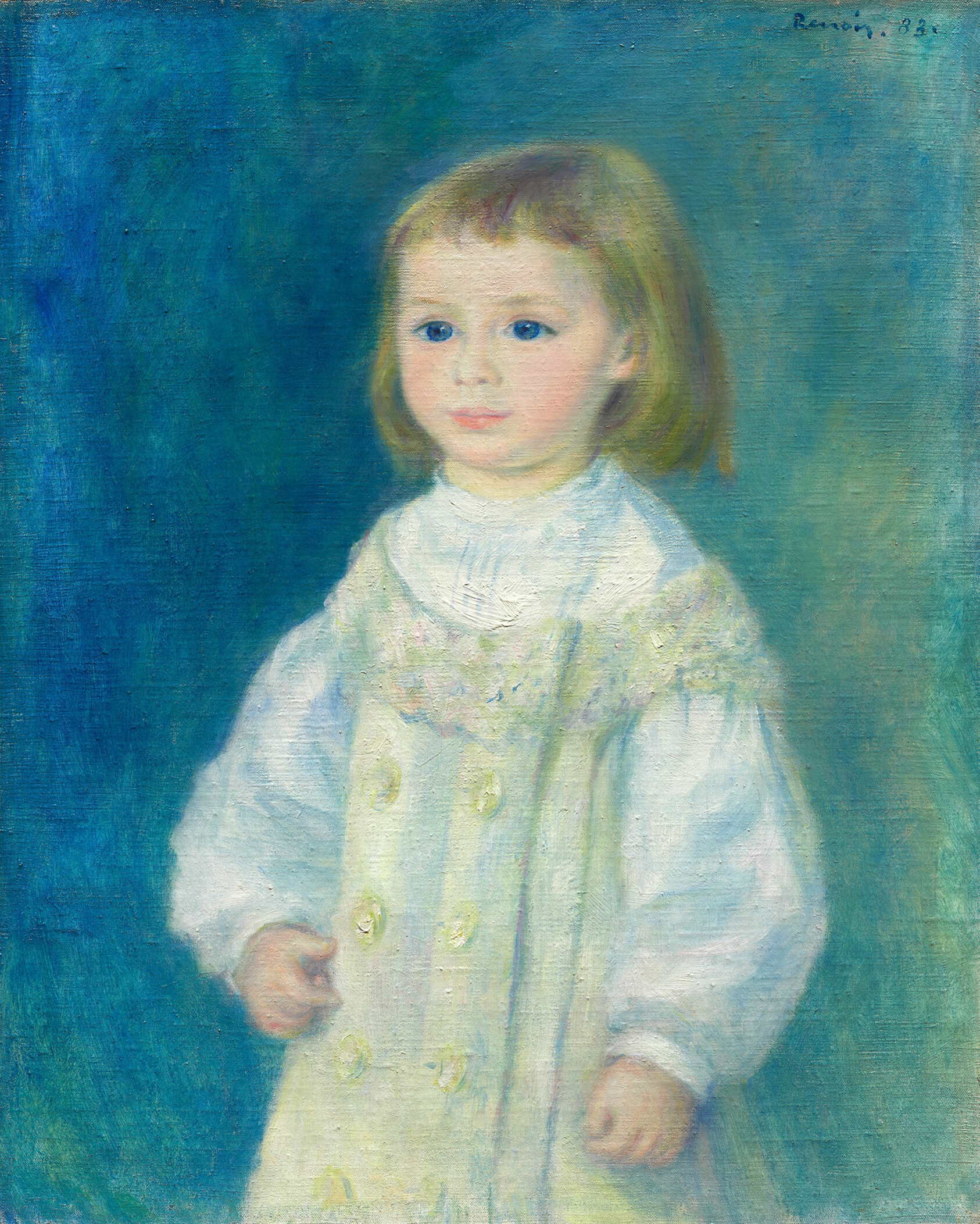 A work made of oil on canvas.