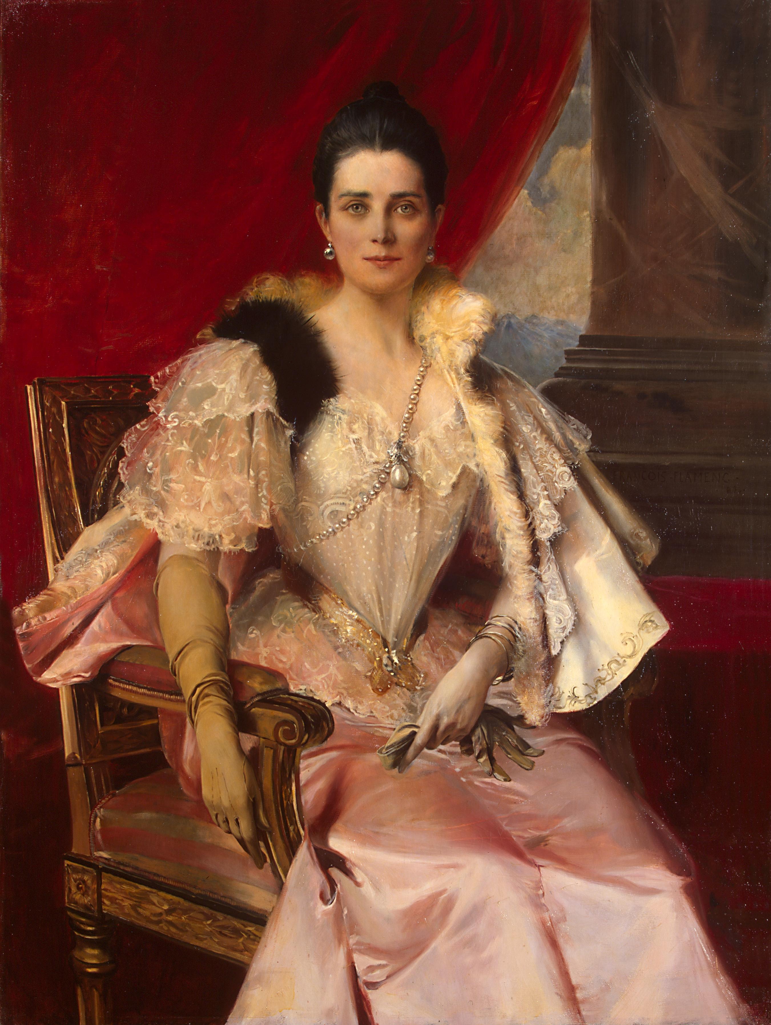 Portrait of Zinaida Yusupova (1861-1939) by François Flameng
