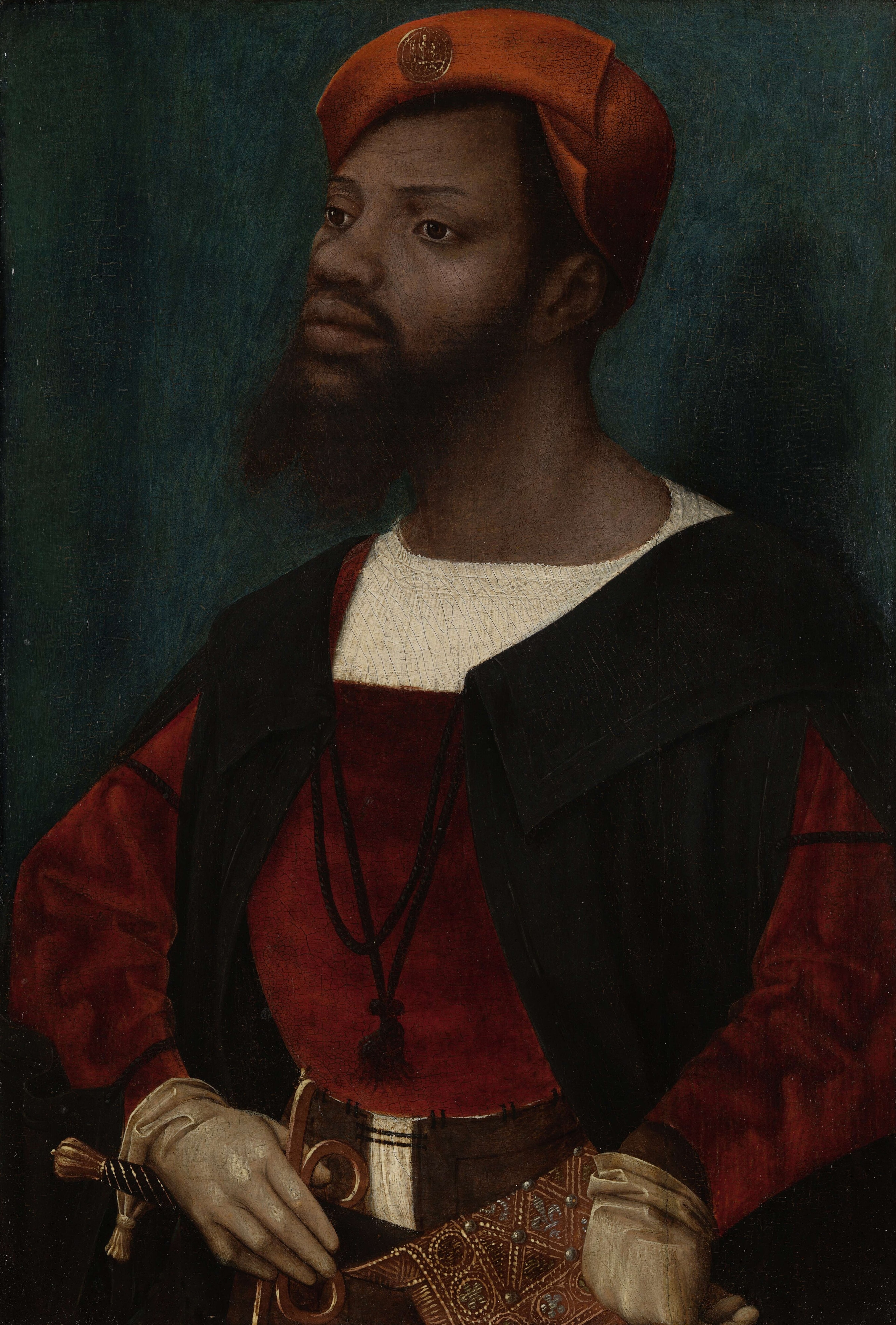 Portrait of an African Man (Christophle le More?) by Jan Mostaert