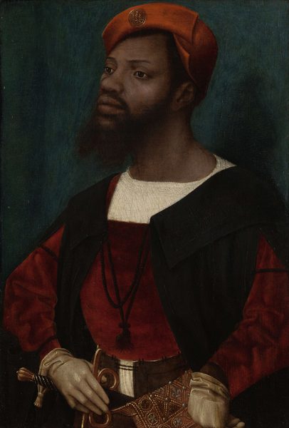 Portrait of an African Man (Christophle le More?) by Jan Mostaert