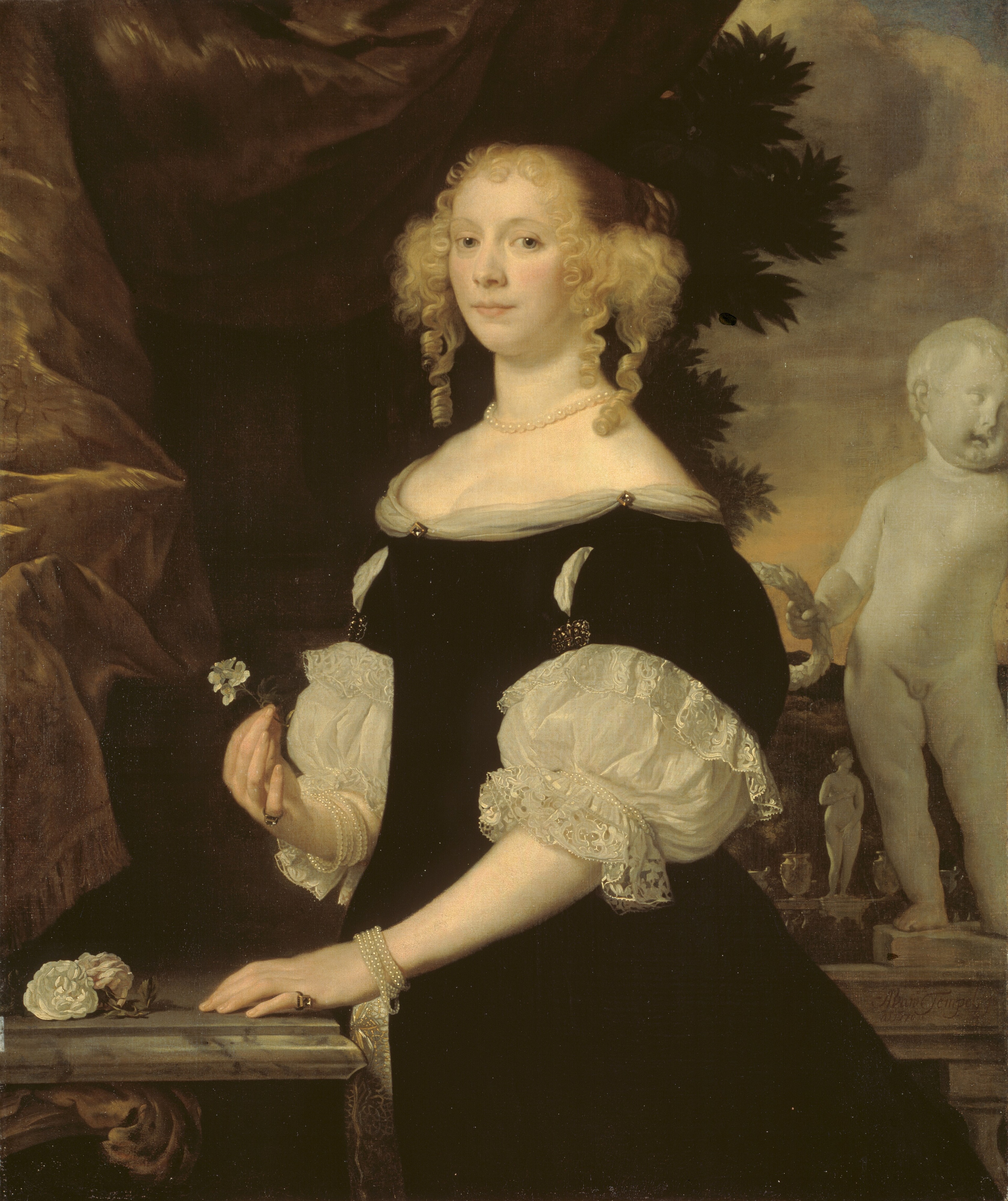 Portrait of a Woman by Abraham Lambertsz van den Tempel