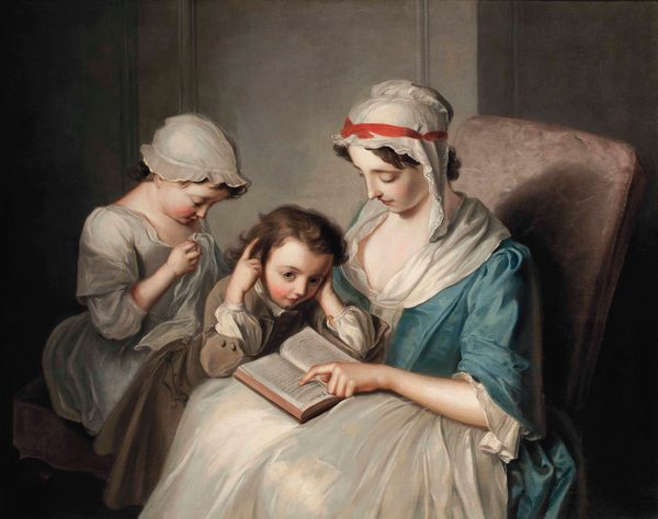 The Bible Lesson, or L'instruction Maternelle by Philippe Mercier
