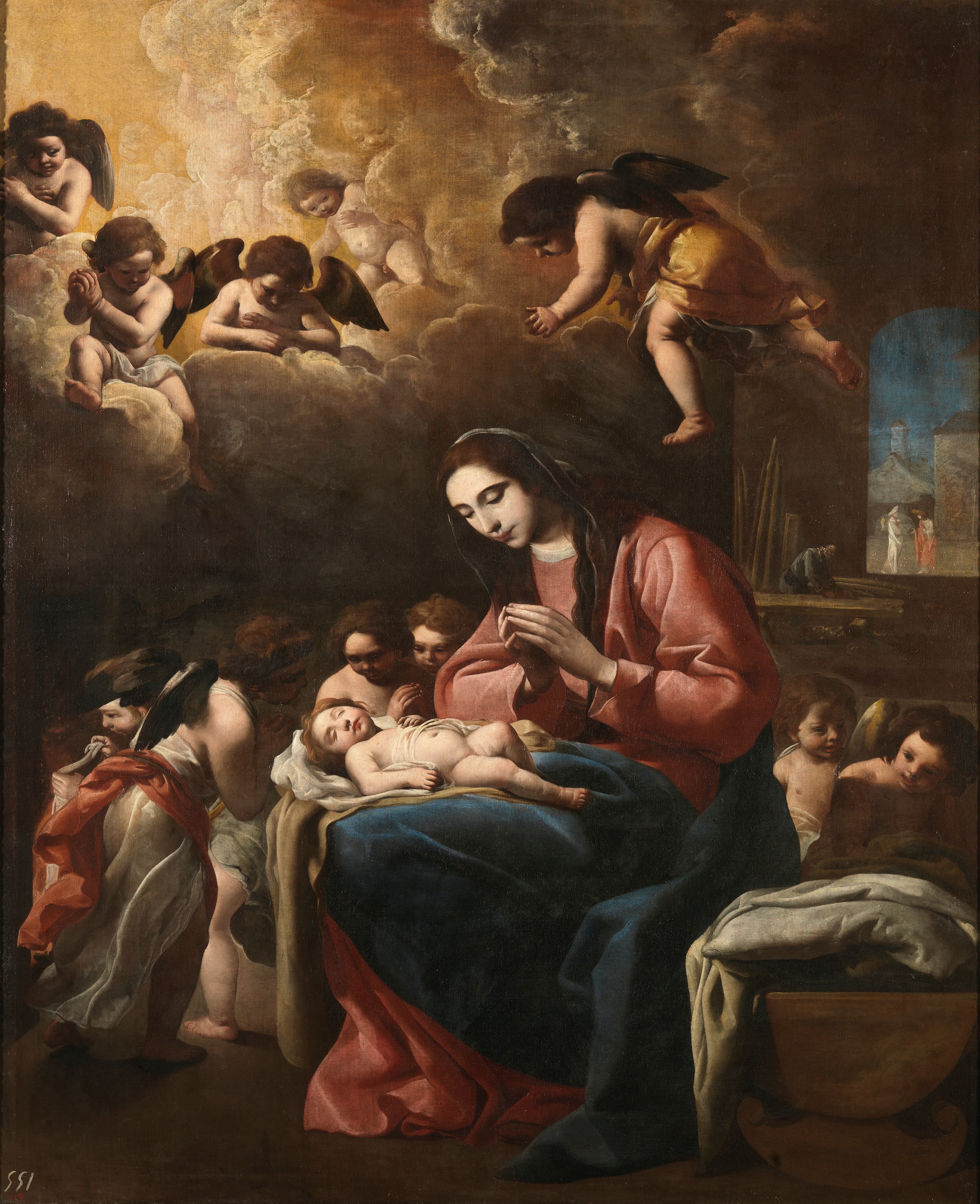 The Virgin and Child with Angels by Eugenio Caxés