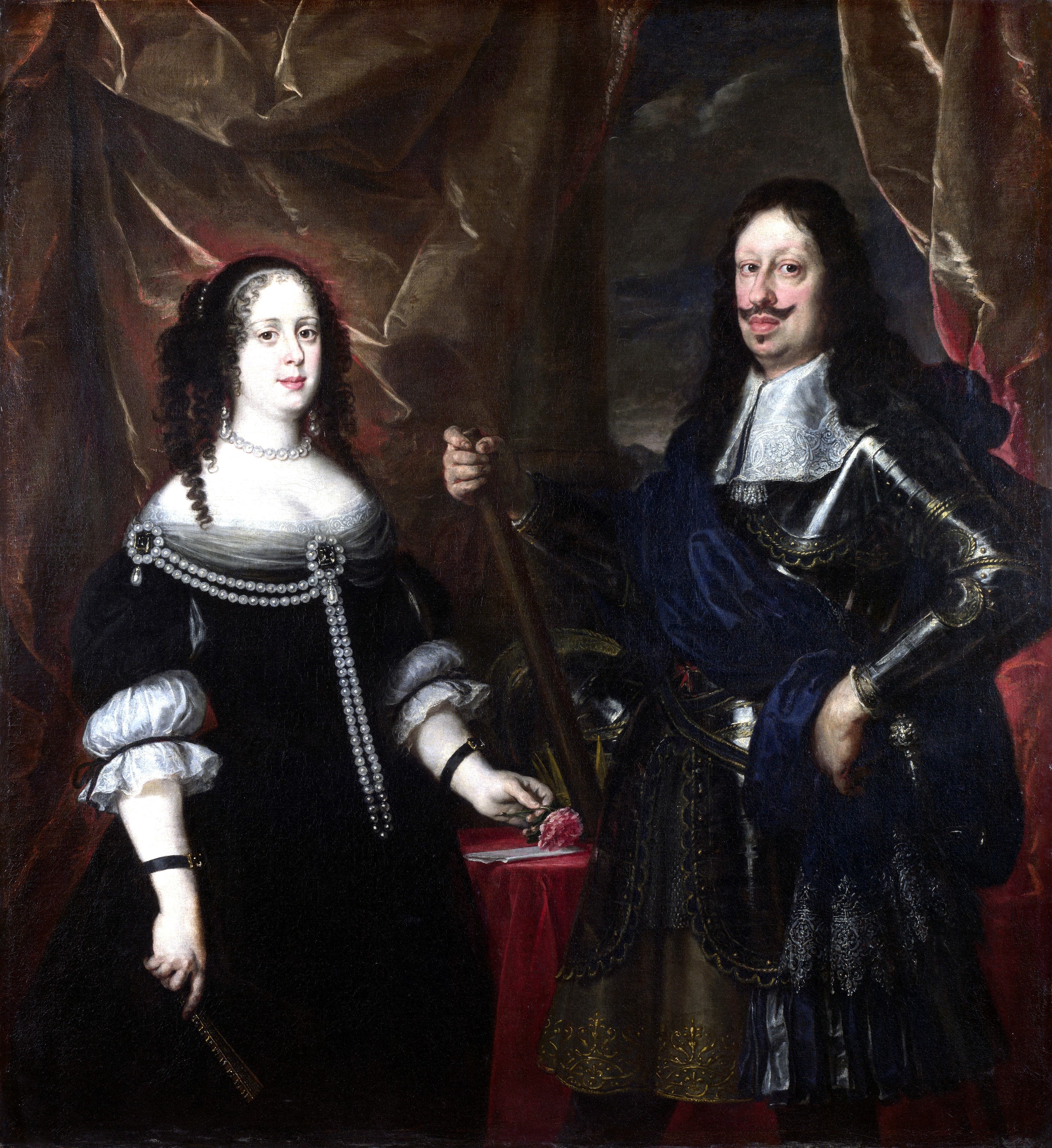 The Grand Duke Ferdinand II of Tuscany and his Wife by Justus Sustermans