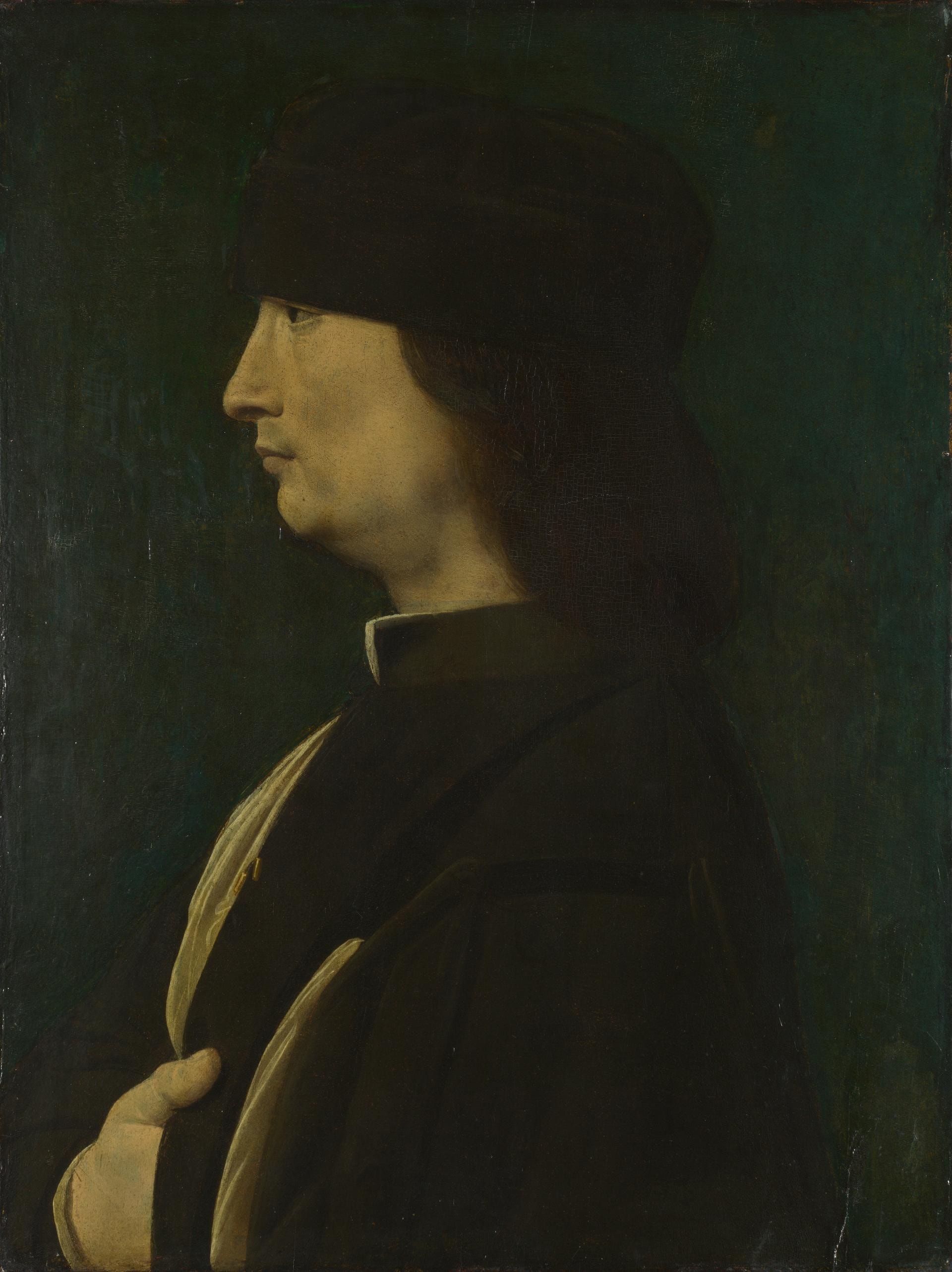 A Man in Profile by Giovanni Antonio Boltraffio