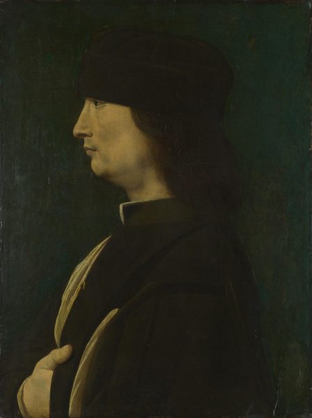 A Man in Profile by Giovanni Antonio Boltraffio