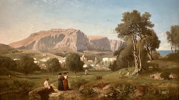 View towards Capri by Henri Harpignies (1853) by Painted by Henri Harpignies (1819-1916). Photo by myself.
