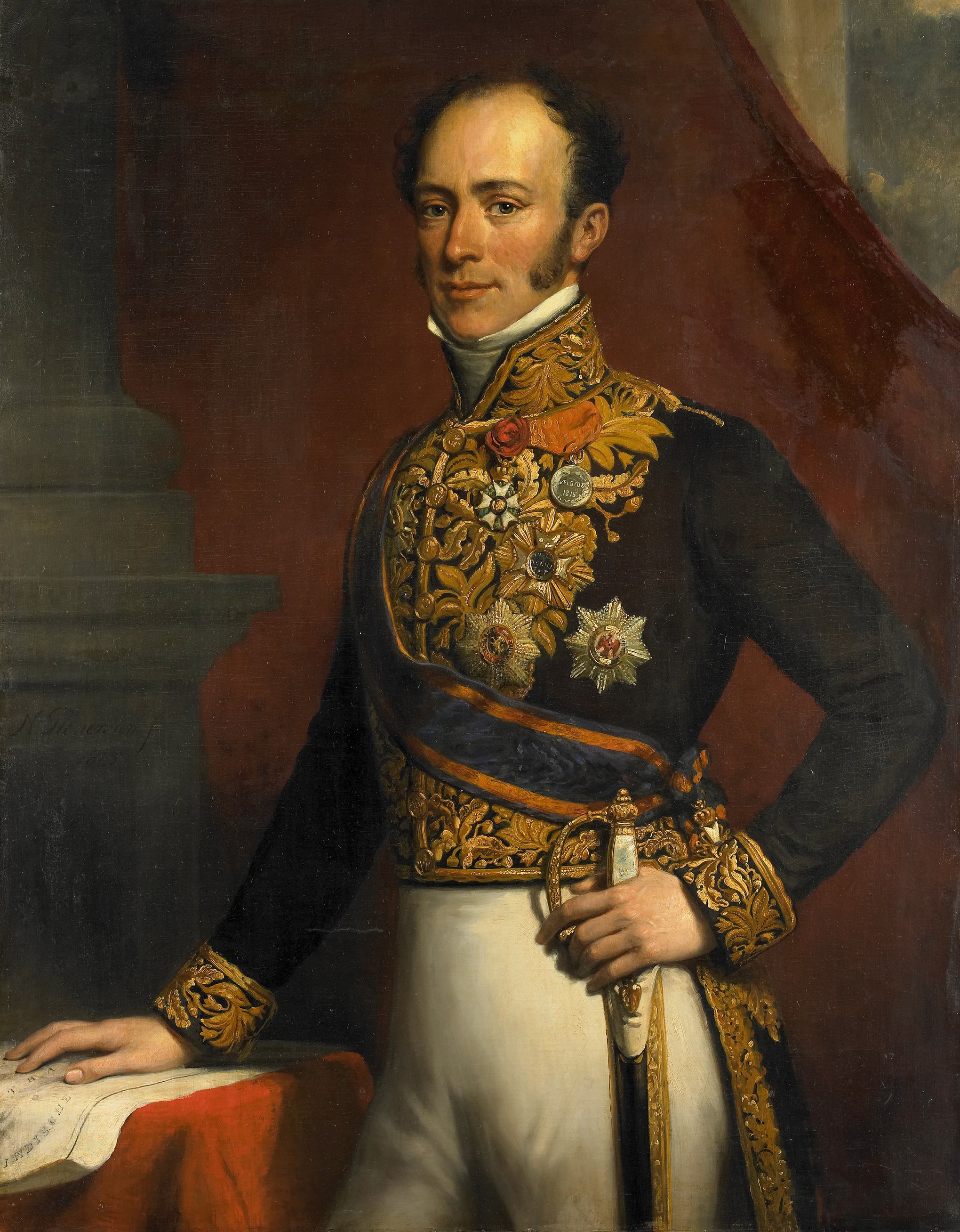 Portrait of Jan Jacob Rochussen (1797-1871) by Nicolaas Pieneman