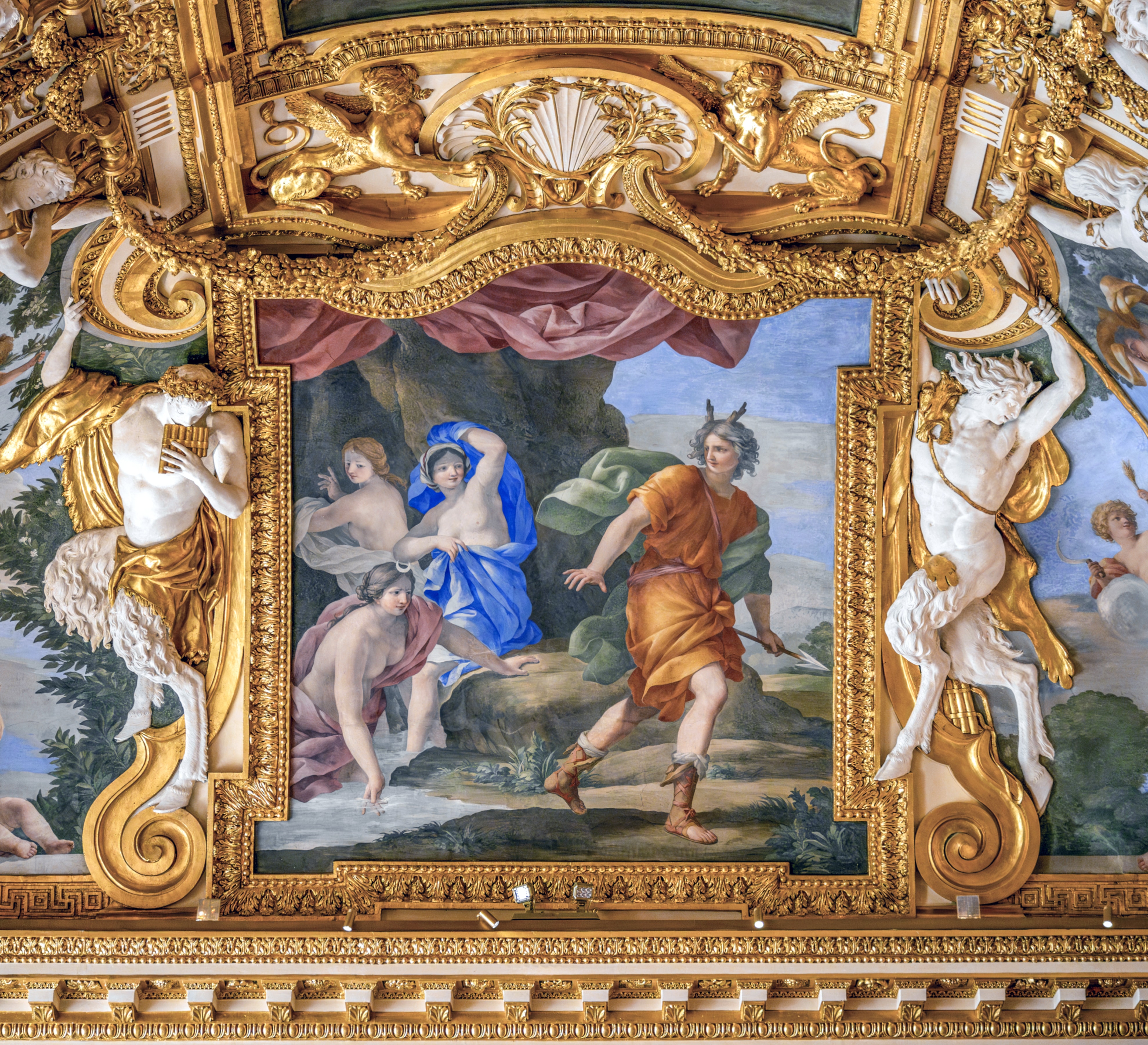 Ceilings of the salon des Saisons by Giovanni Francesco Romanelli