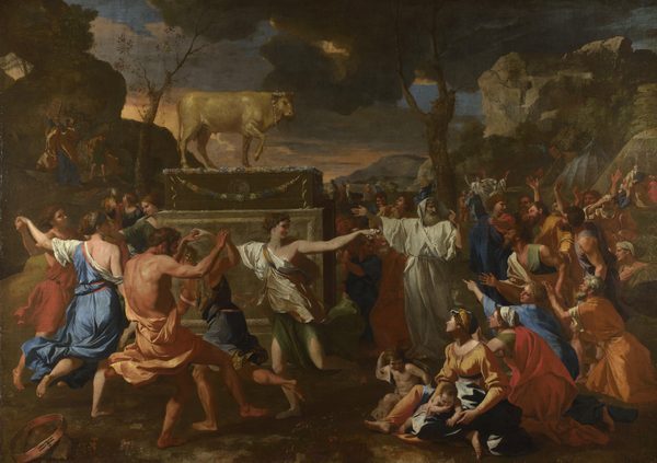 The Adoration of the Golden Calf – Nicolas Poussin by Nicolas Poussin