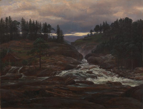 The Lower Falls of the Labrofoss by Johan Christian Dahl