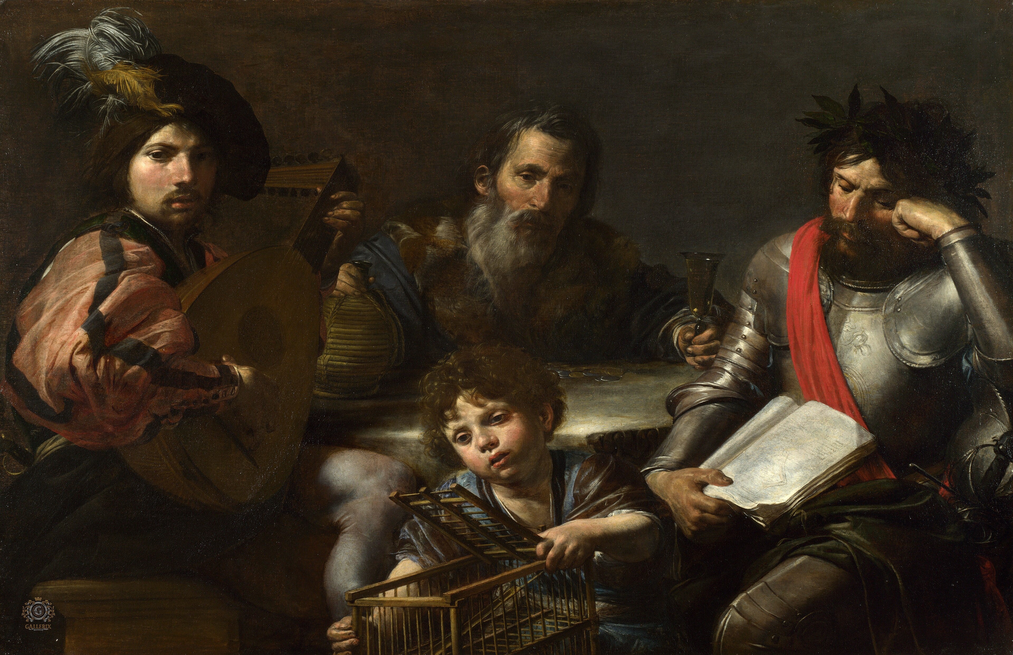 The Four Ages of Man by Valentin de Boulogne