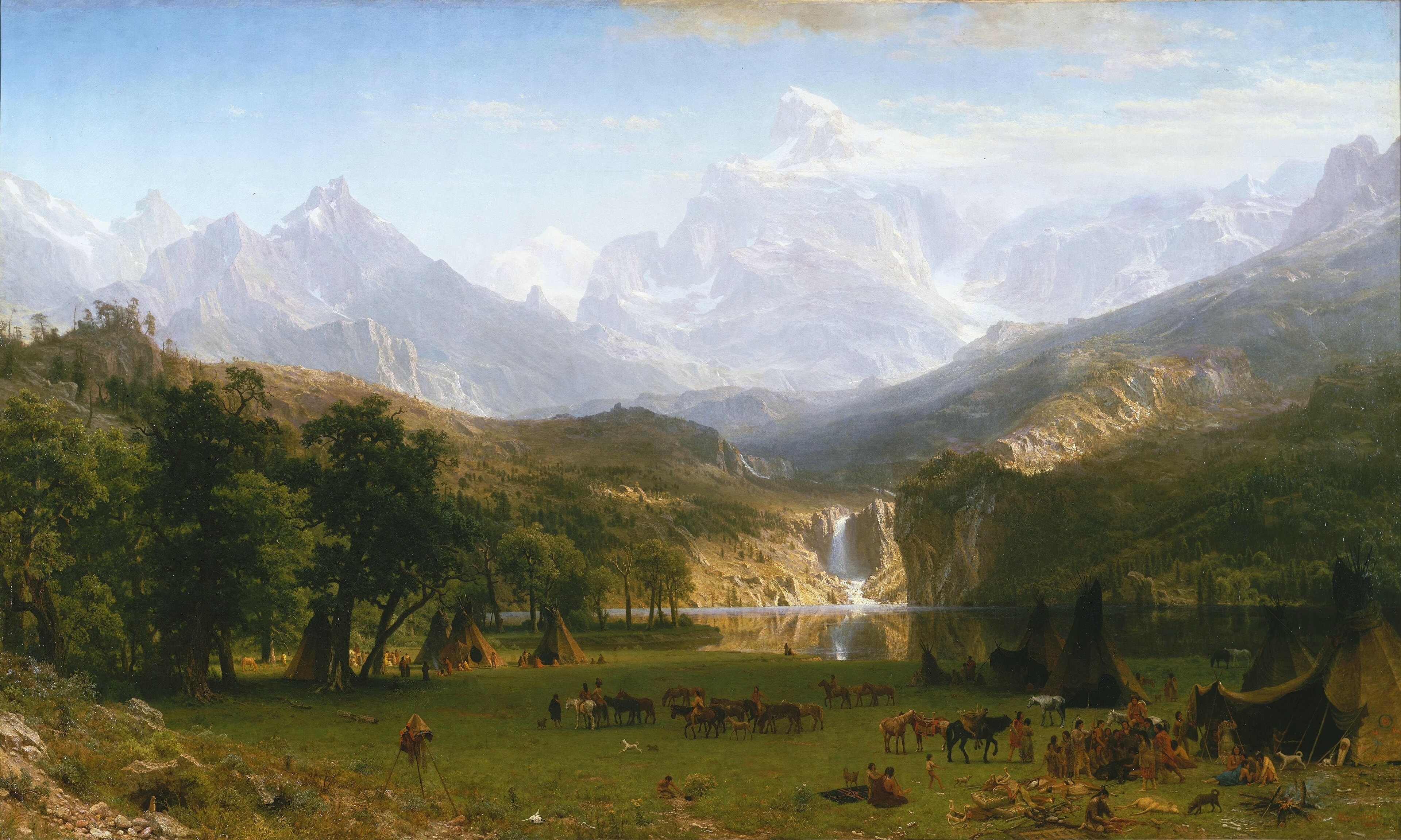 The Rocky Mountains, Lander’s Peak by Albert Bierstadt
