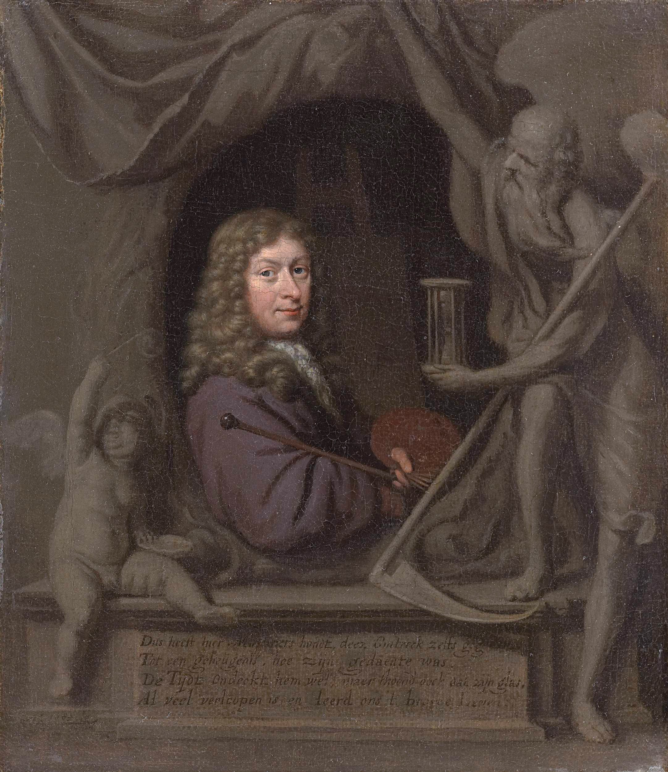 Self-portrait. by Michiel van Musscher