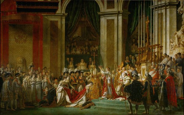 The Consecration of the Emperor Napoleon I and Coronation of the Empress Josephine by Jacques Louis David