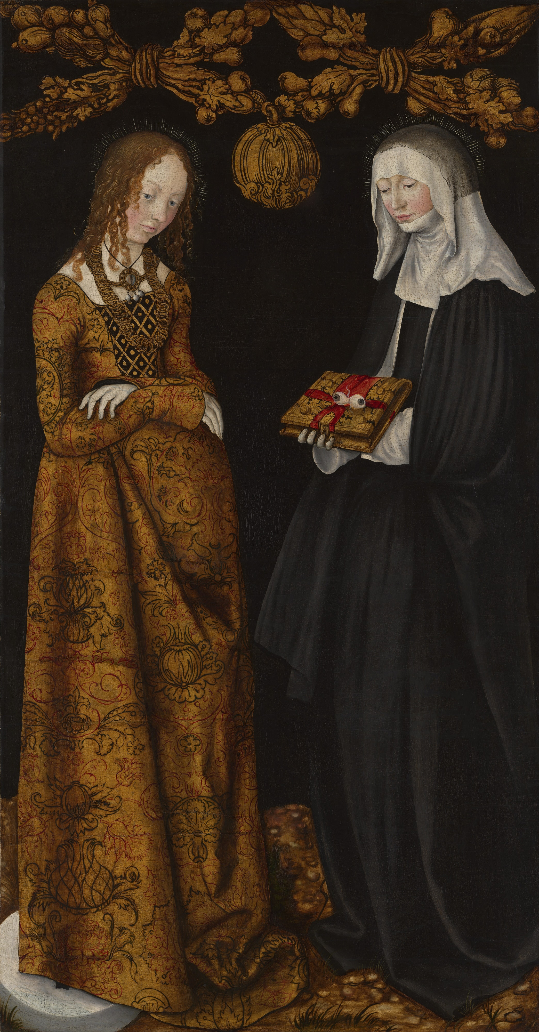 Saints Christina and Ottilia by Lucas Cranach the Elder