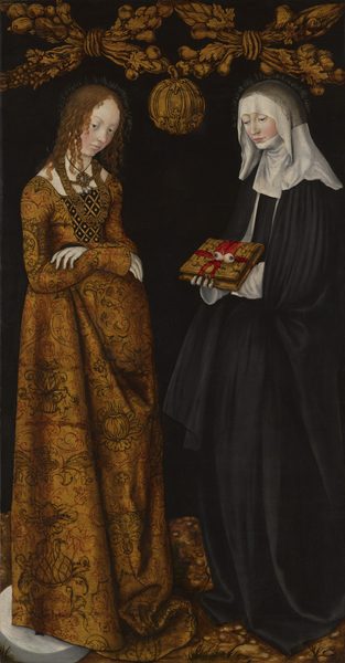 Saints Christina and Ottilia by Lucas Cranach the Elder