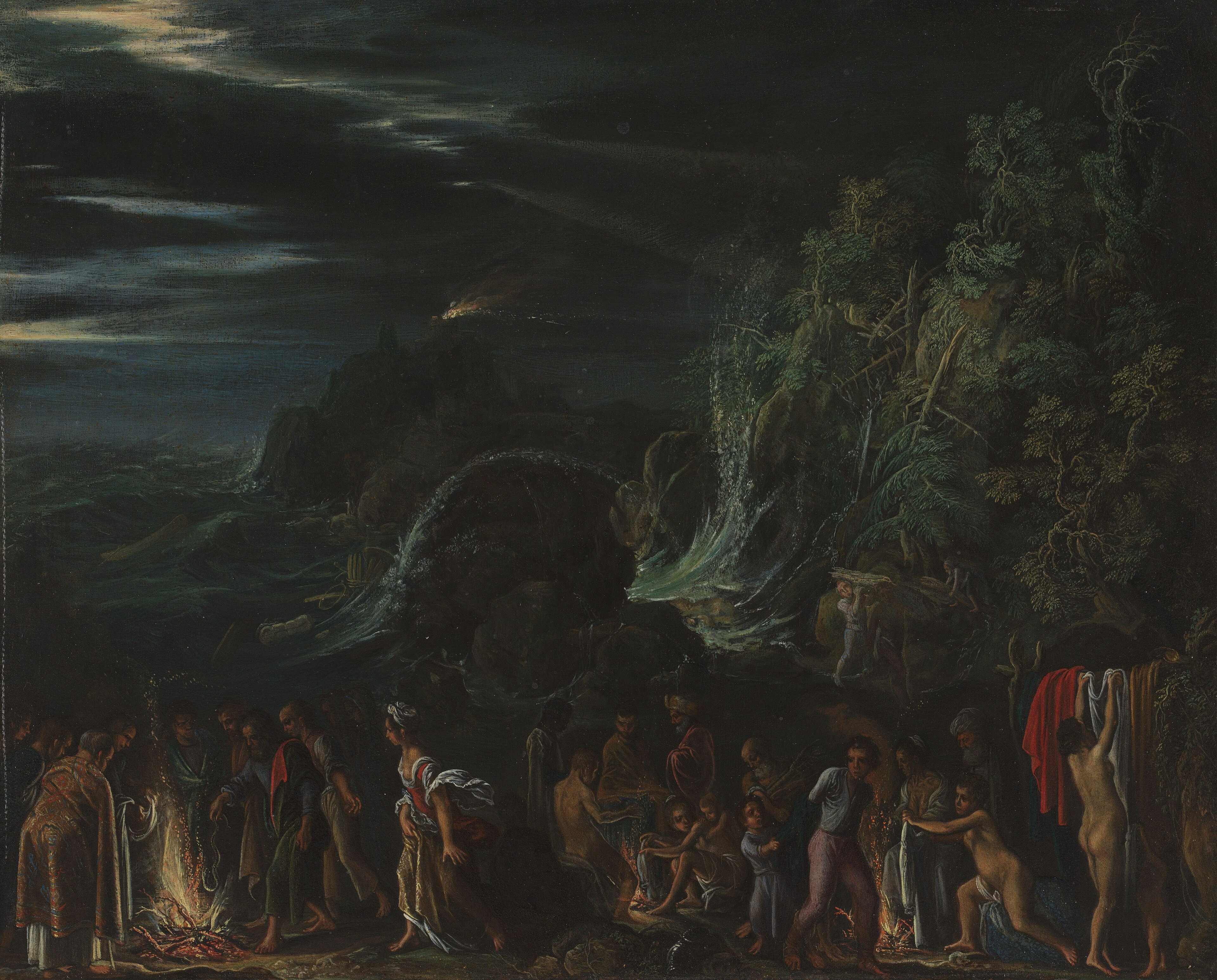 Saint Paul on Malta by Adam Elsheimer