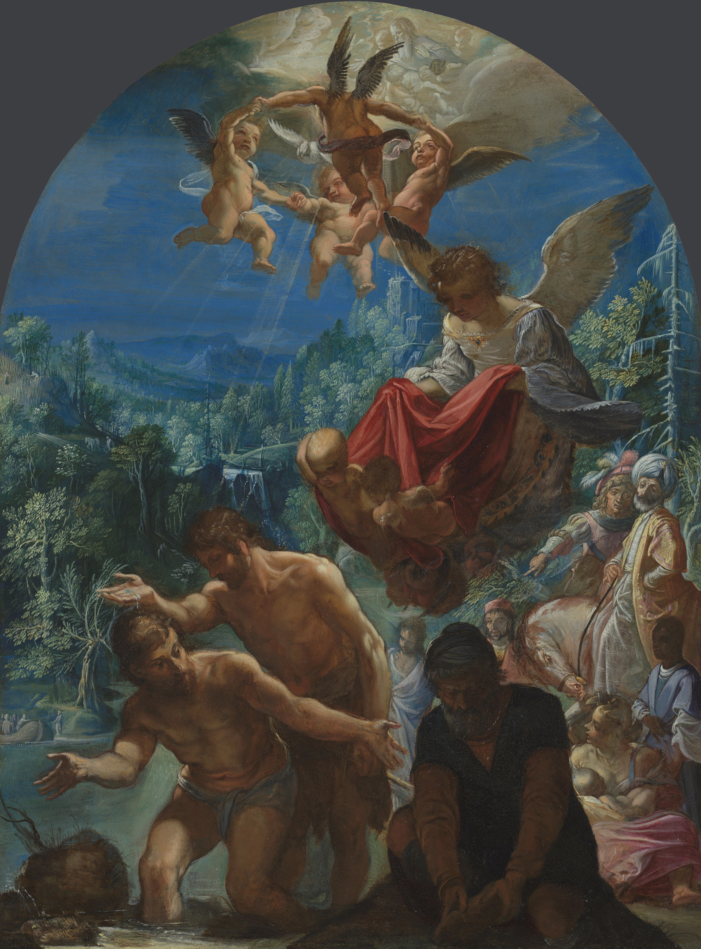 The Baptism of Christ by Adam Elsheimer