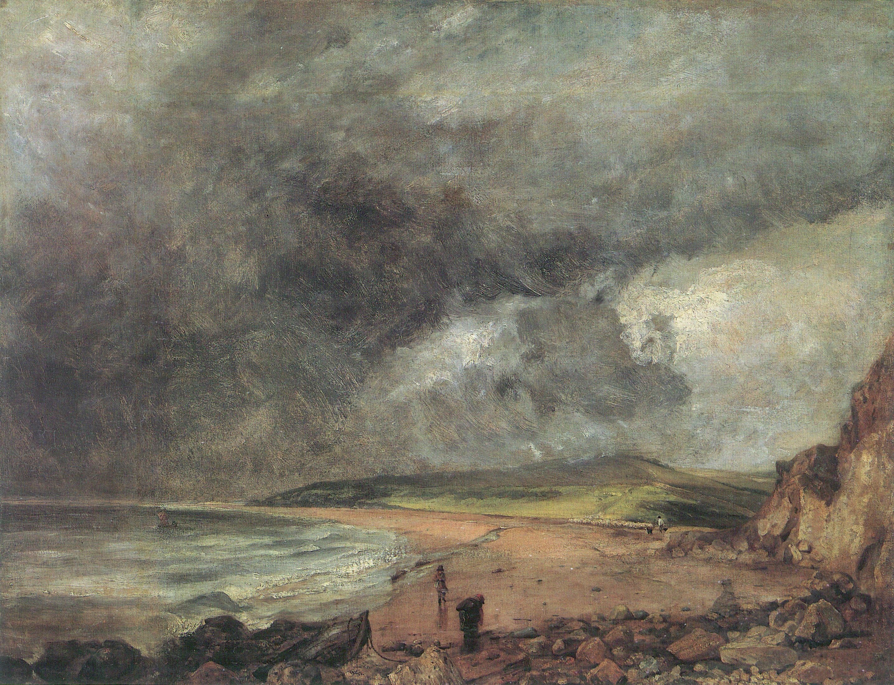 Weymouth Bay with approaching storm by John Constable