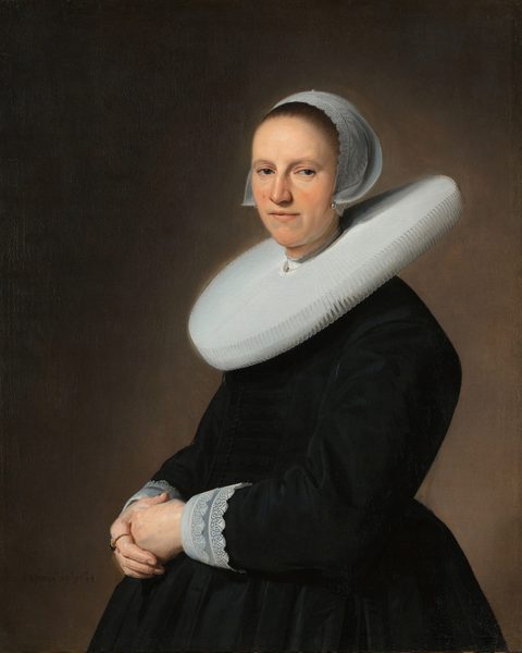 Portrait of Adriana Croes (1599-1656) . by Johannes Cornelisz Verspronck