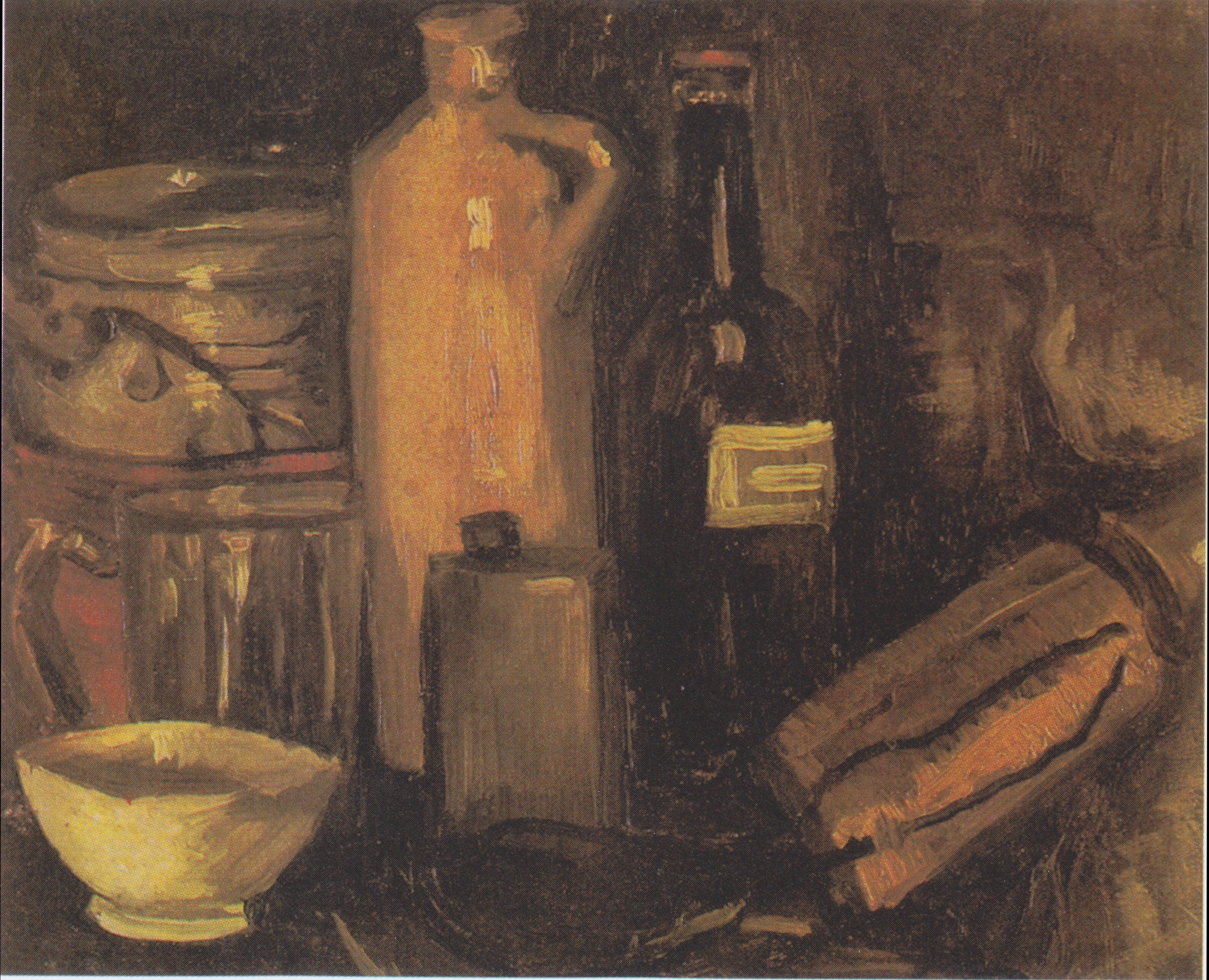 Still Life with Pots, Jar and Bottles, 1884-11, by Vincent van Gogh