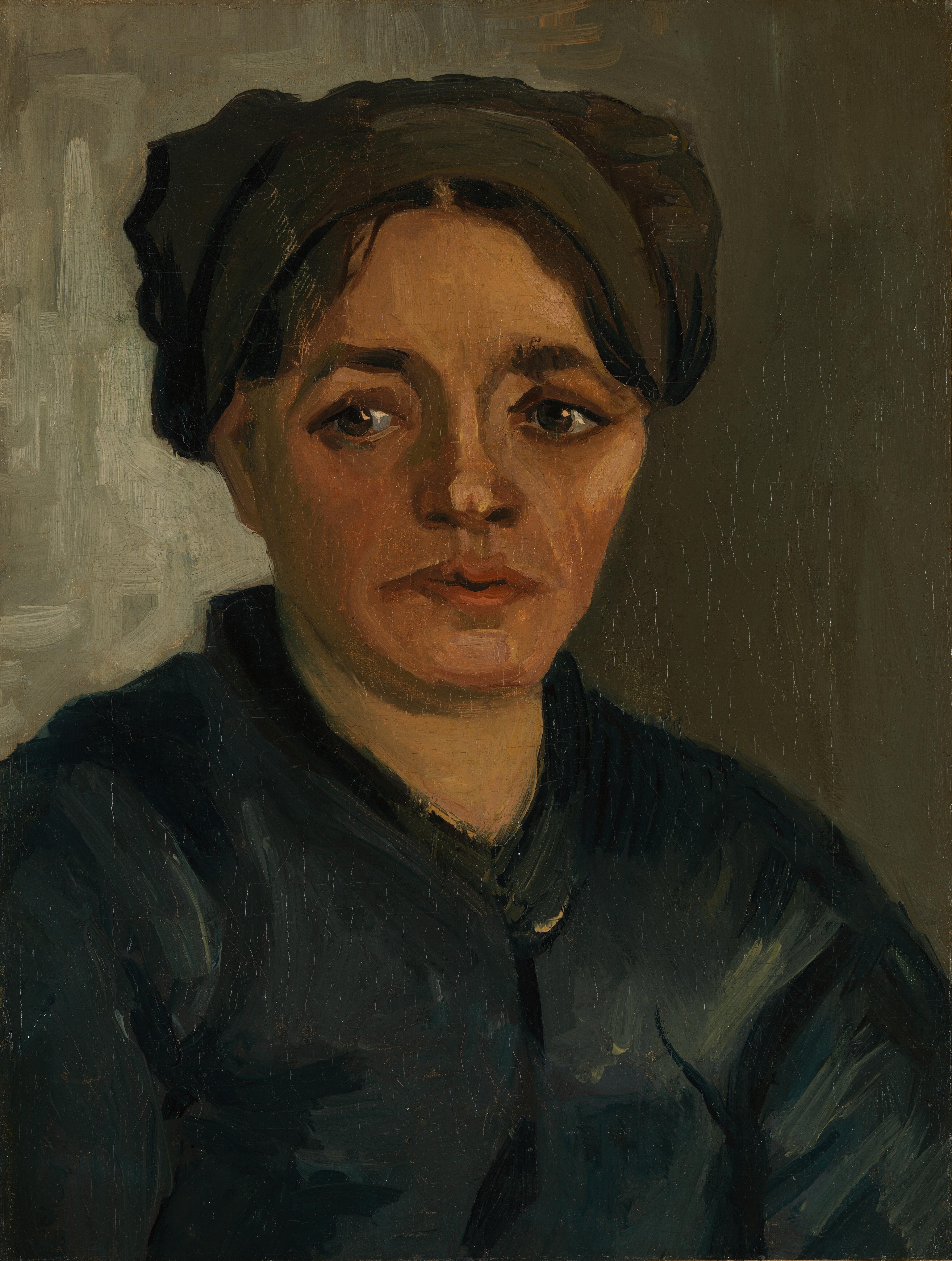 Head of a Peasant Woman, 1884, by Vincent van Gogh