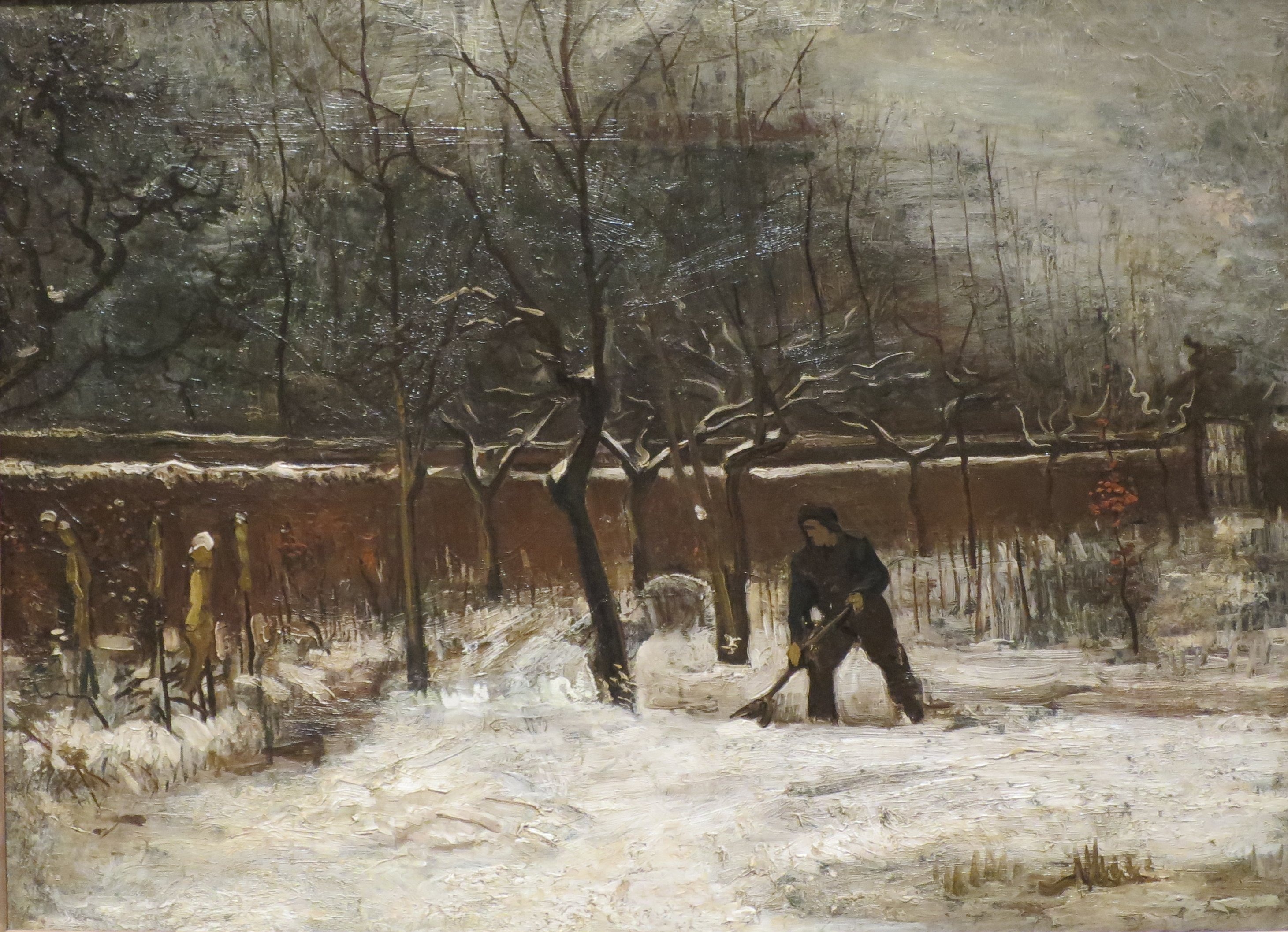 Winter (The Vicarage Garden under Snow), 1885-01, by Vincent van Gogh