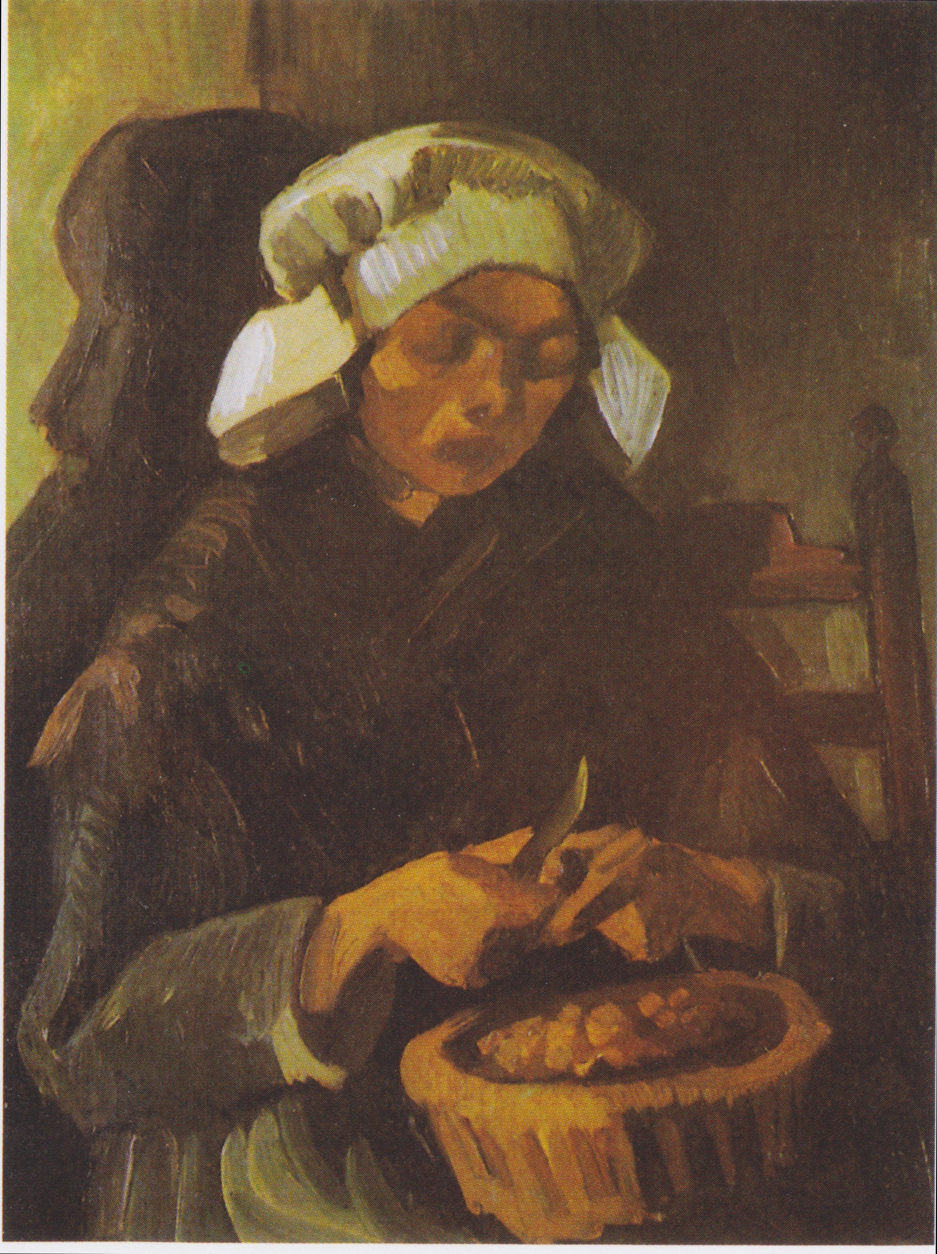Peasant Woman Peeling Potatoes, 1885-02, by Vincent van Gogh