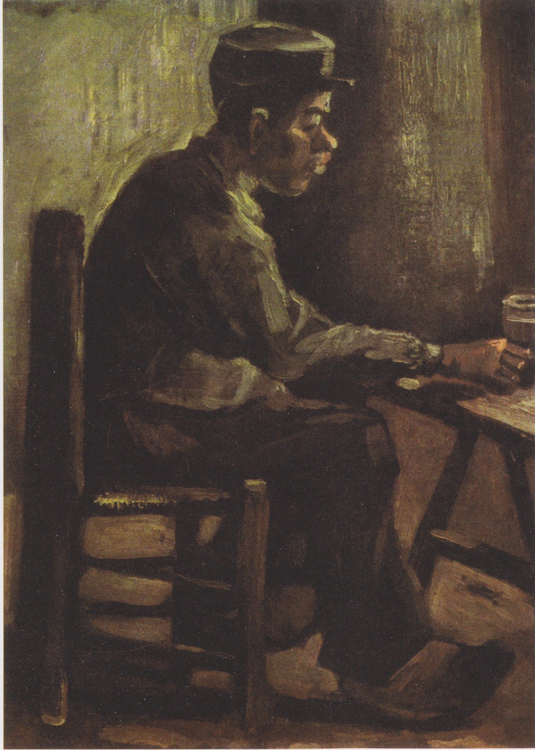 Man at Table, 1885, by Vincent van Gogh