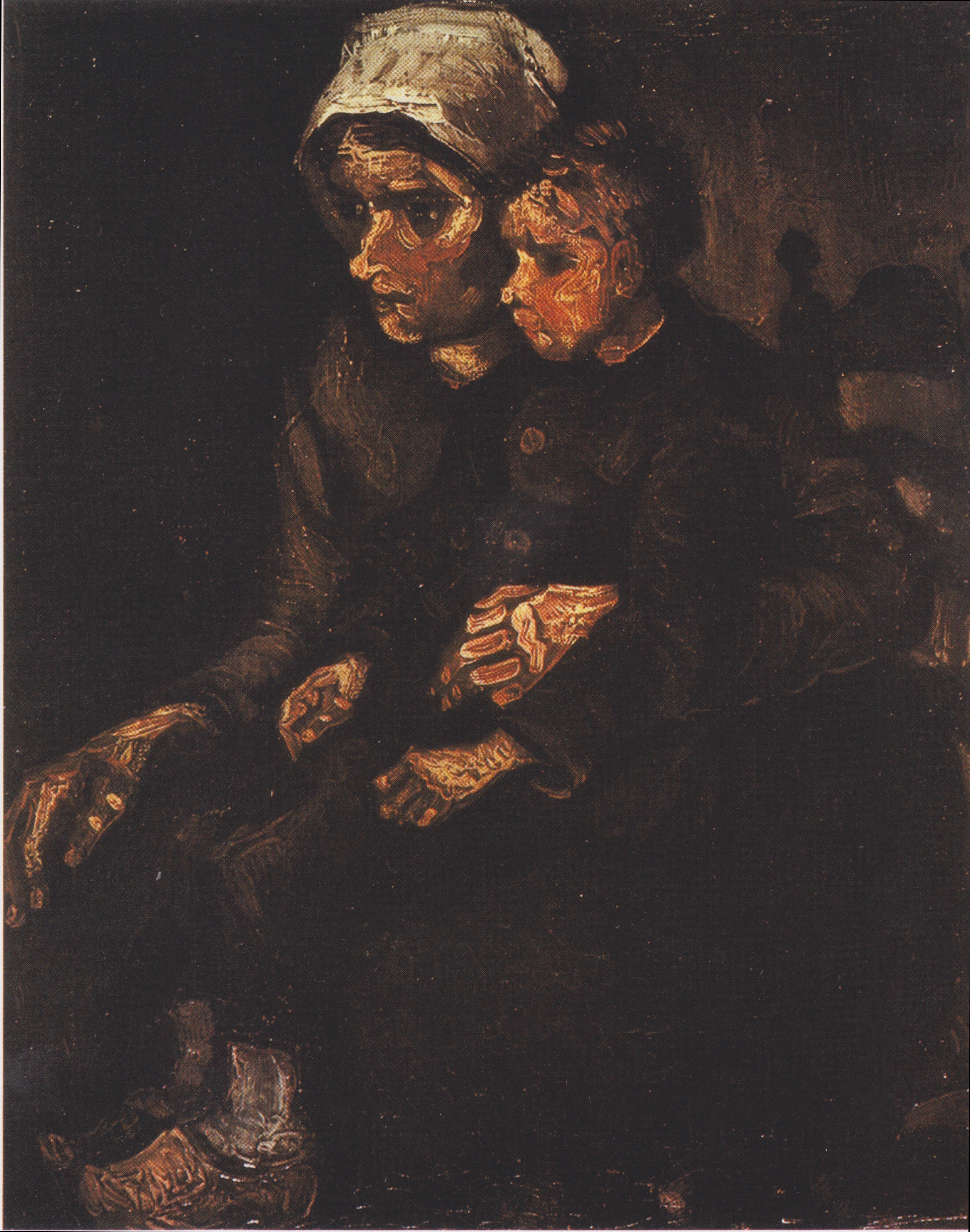 Peasant Woman with Child on Her Lap, 1885-03, by Vincent van Gogh