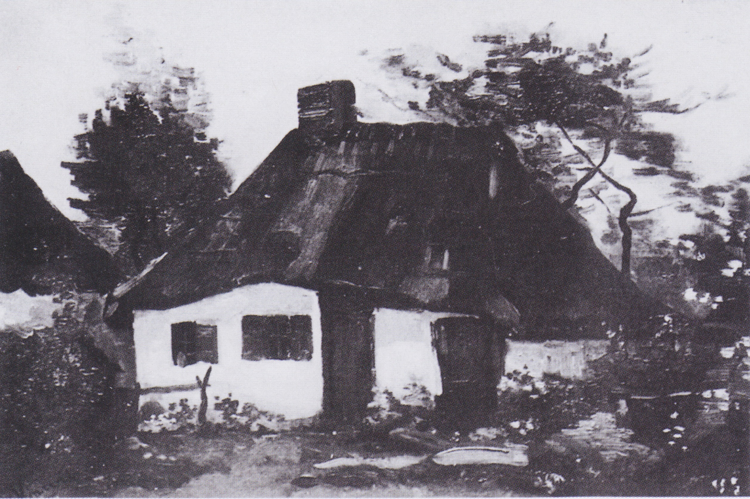 Cottage with Trees, 1885-06, by Vincent van Gogh