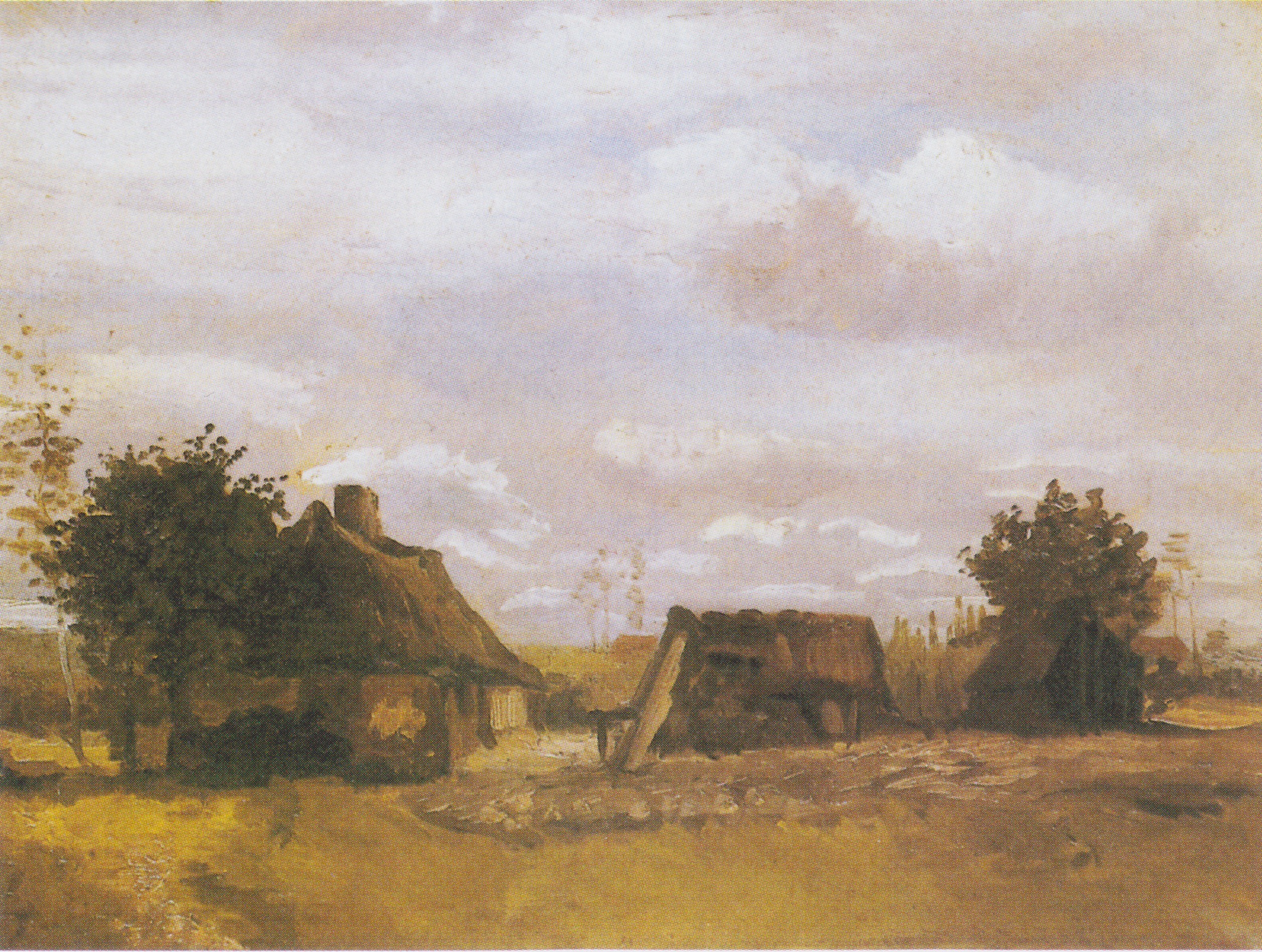 Cottage, 1885, by Vincent van Gogh